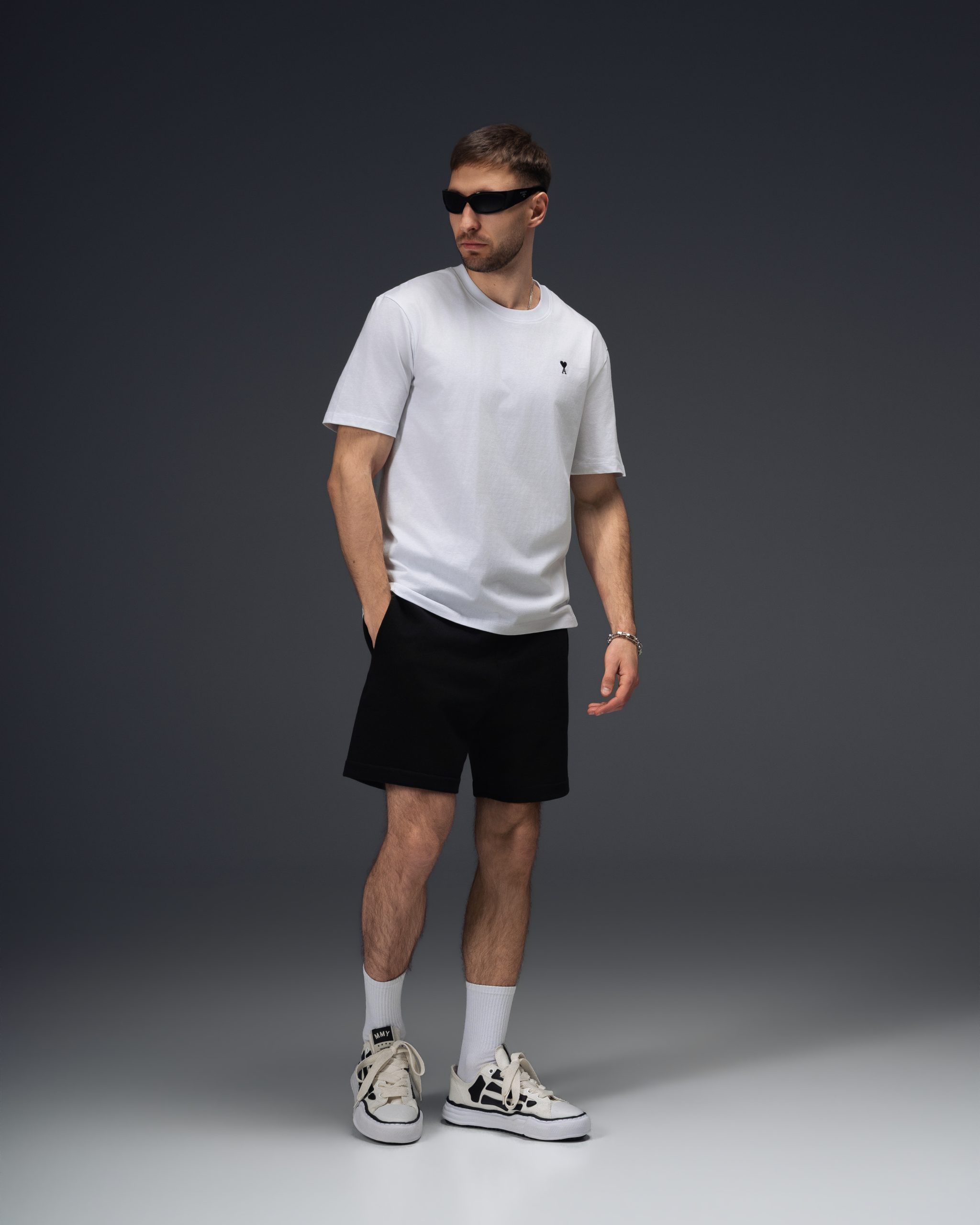 AMI Paris Blank White T-Shirt