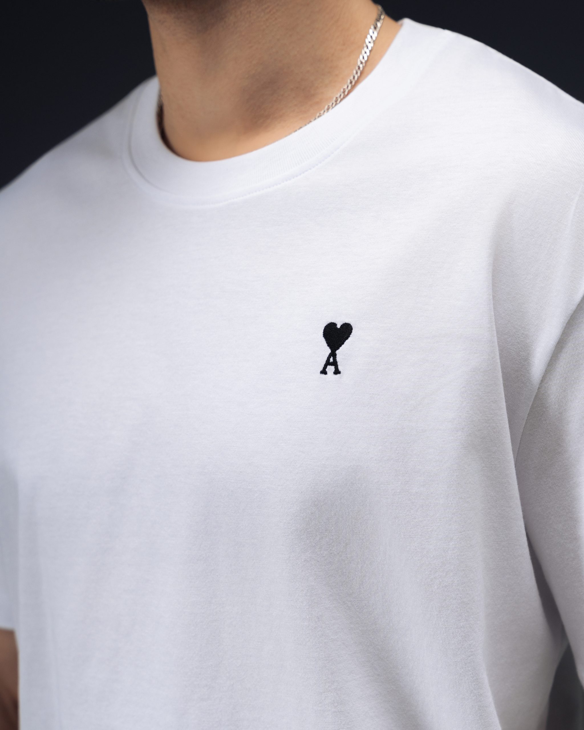 AMI Paris Blank White T-Shirt