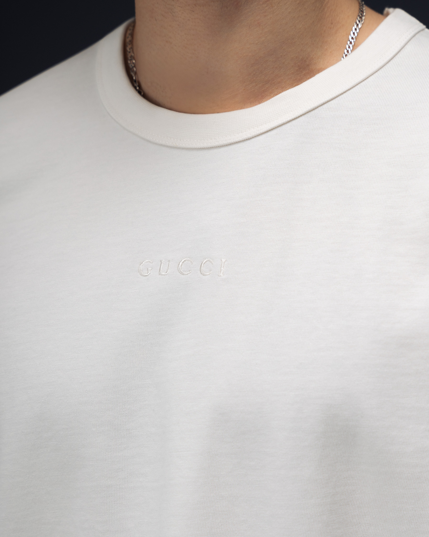 Gucci Silent Emblem White T-Shirt