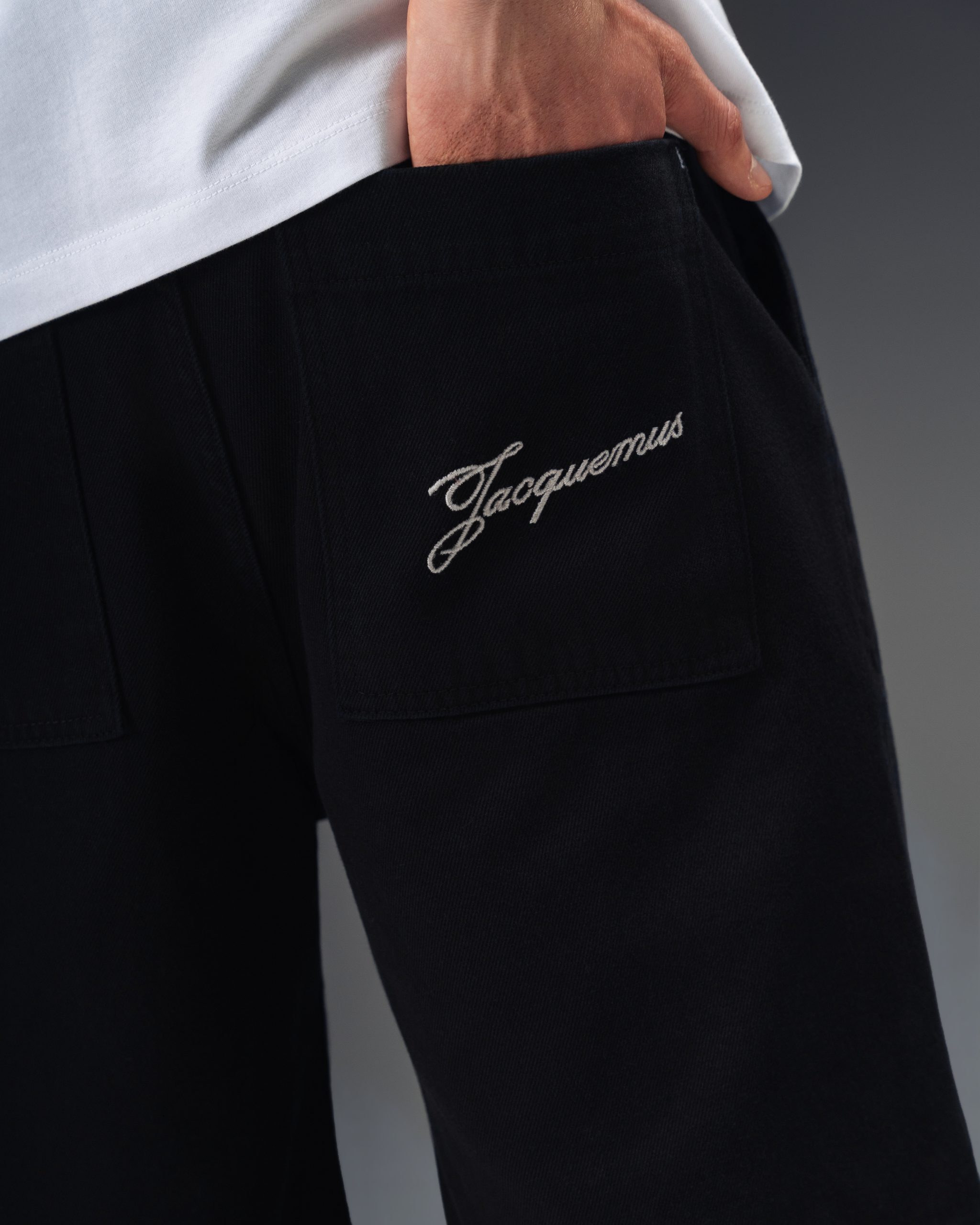 Jacquemus Black Denim Shorts
