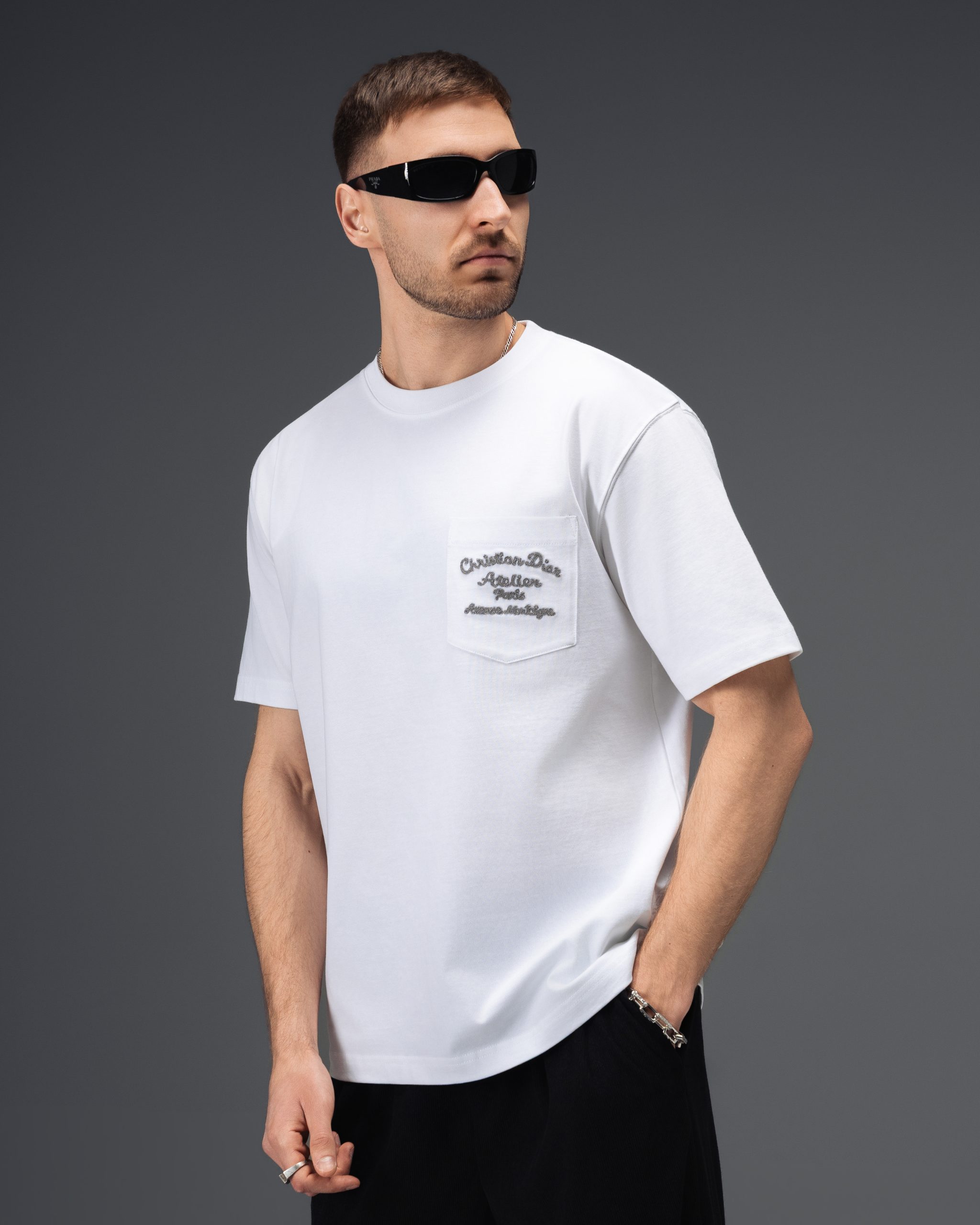 Christian Dior Atelier Paris Signature Pocket T-Shirt