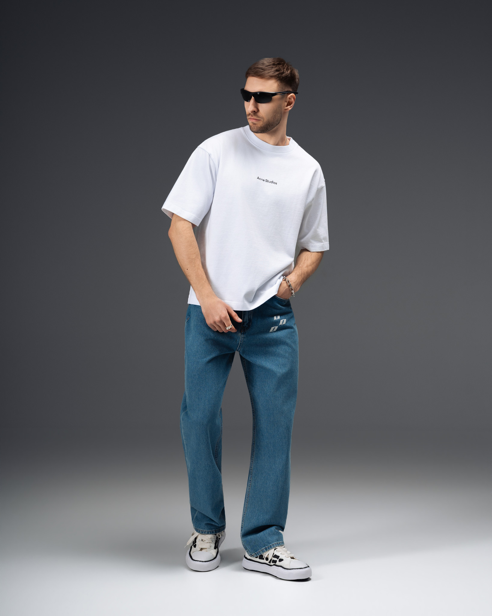 Acne Studios Core Minimal Logo T-Shirt White
