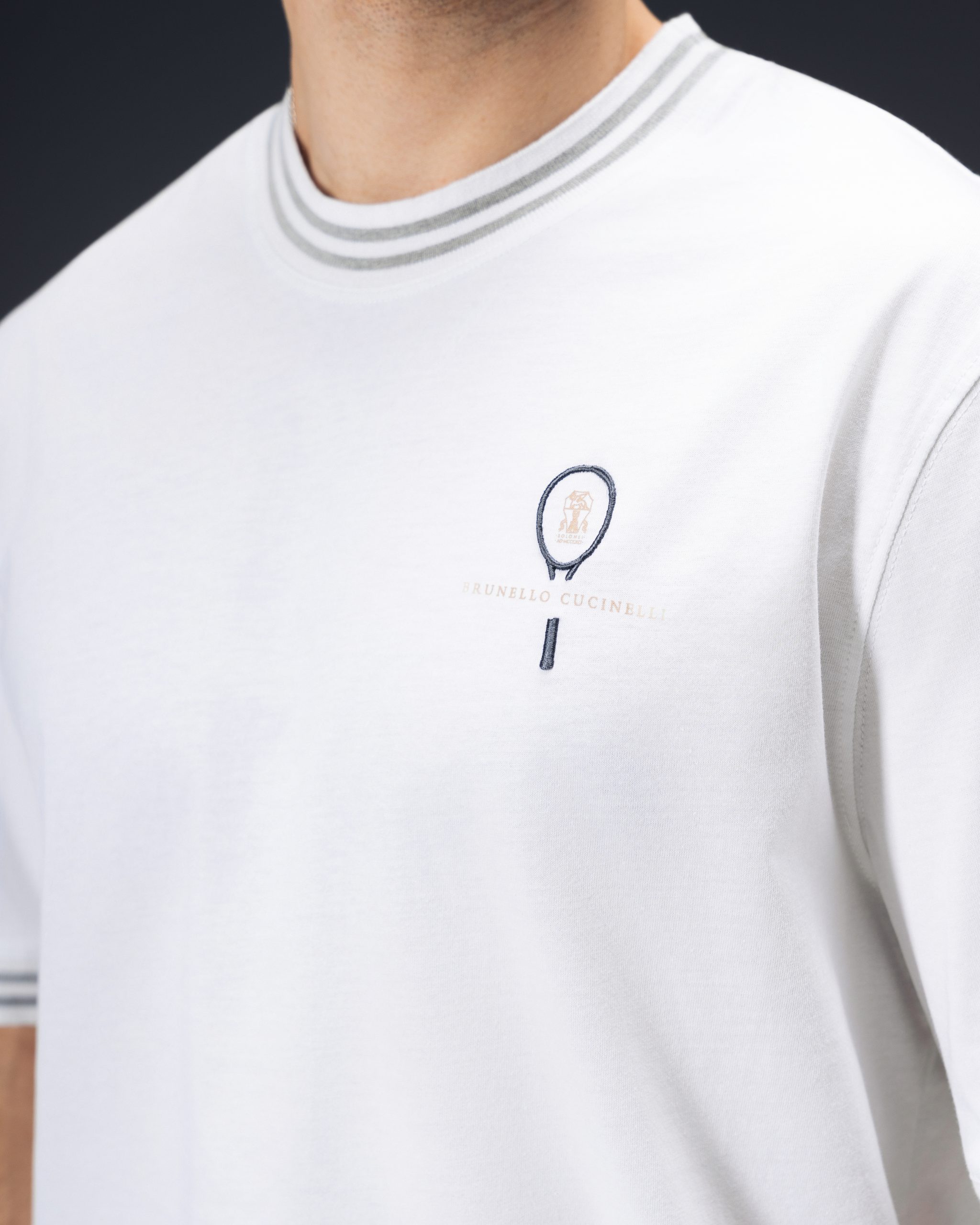 Brunello Cucinelli Elite Tennis Logo T-Shirt