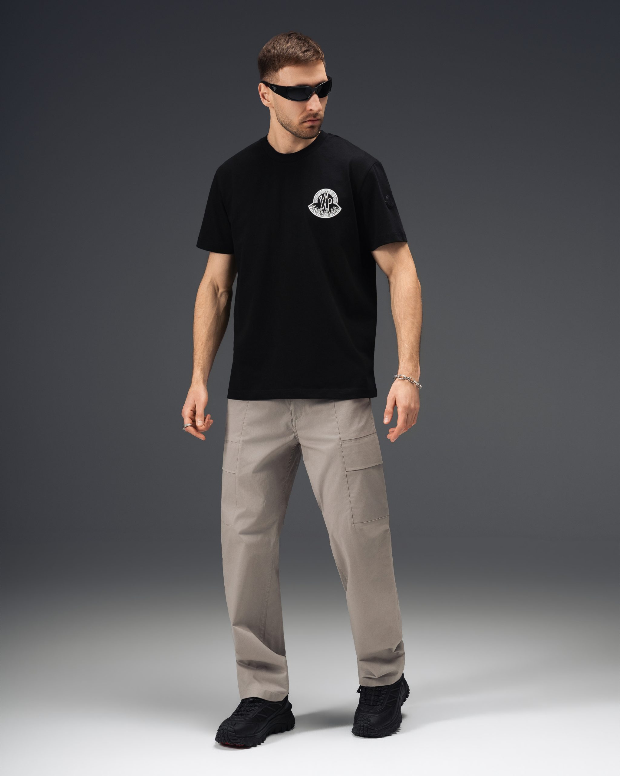 Moncler Shadow Emblem Black T-Shirt