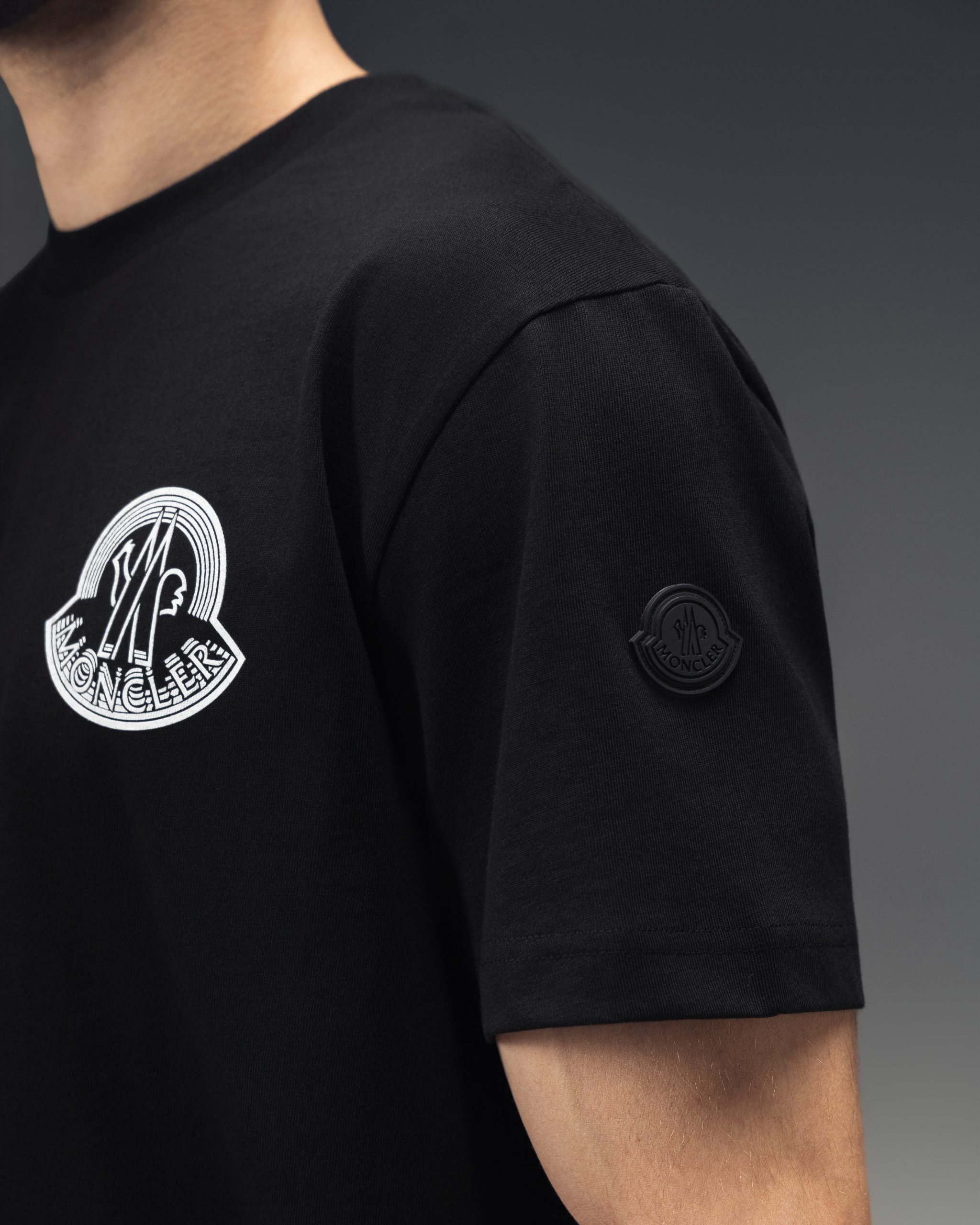 Moncler Shadow Emblem Black T-Shirt