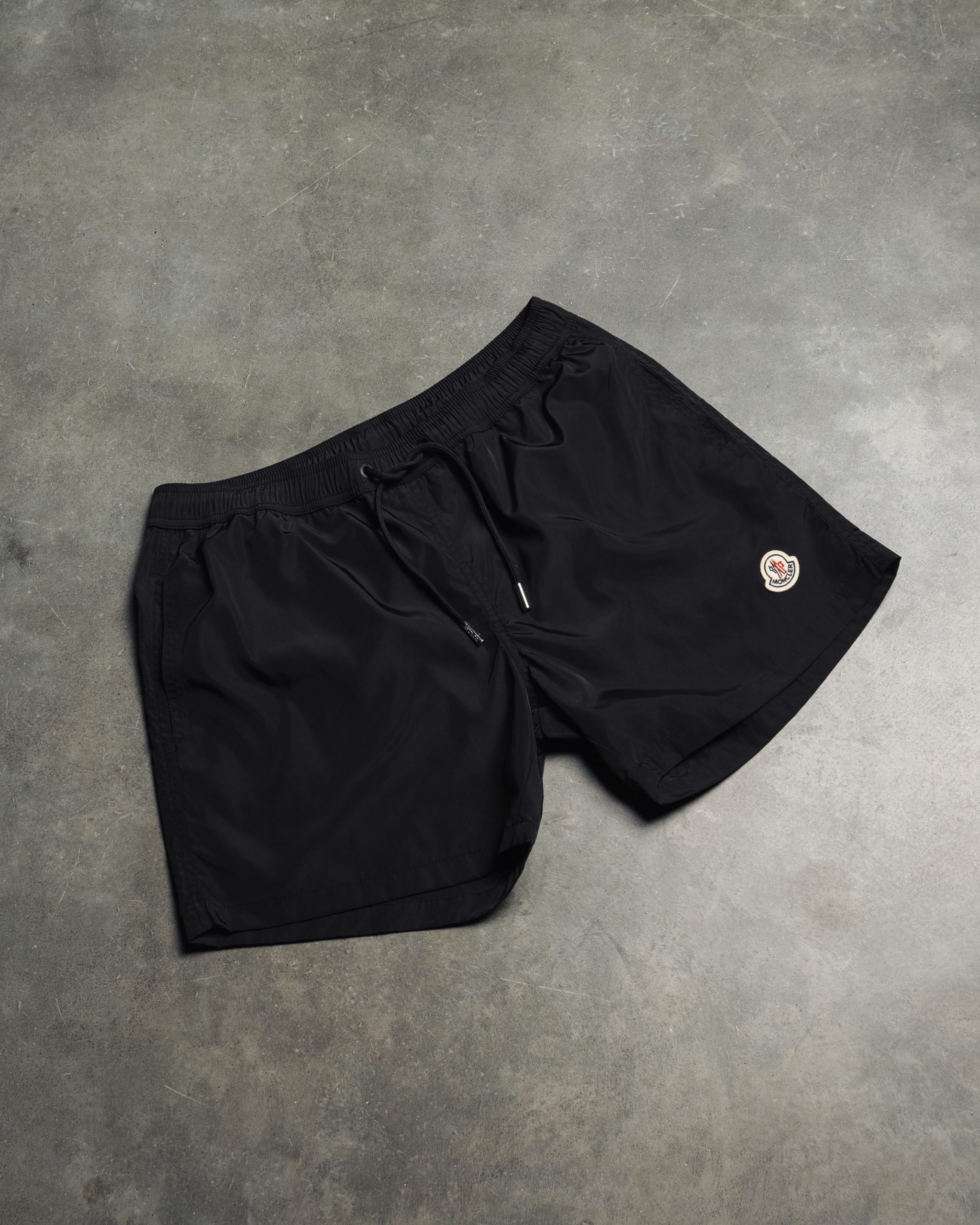 Moncler Classic Logo Swim Shorts Black