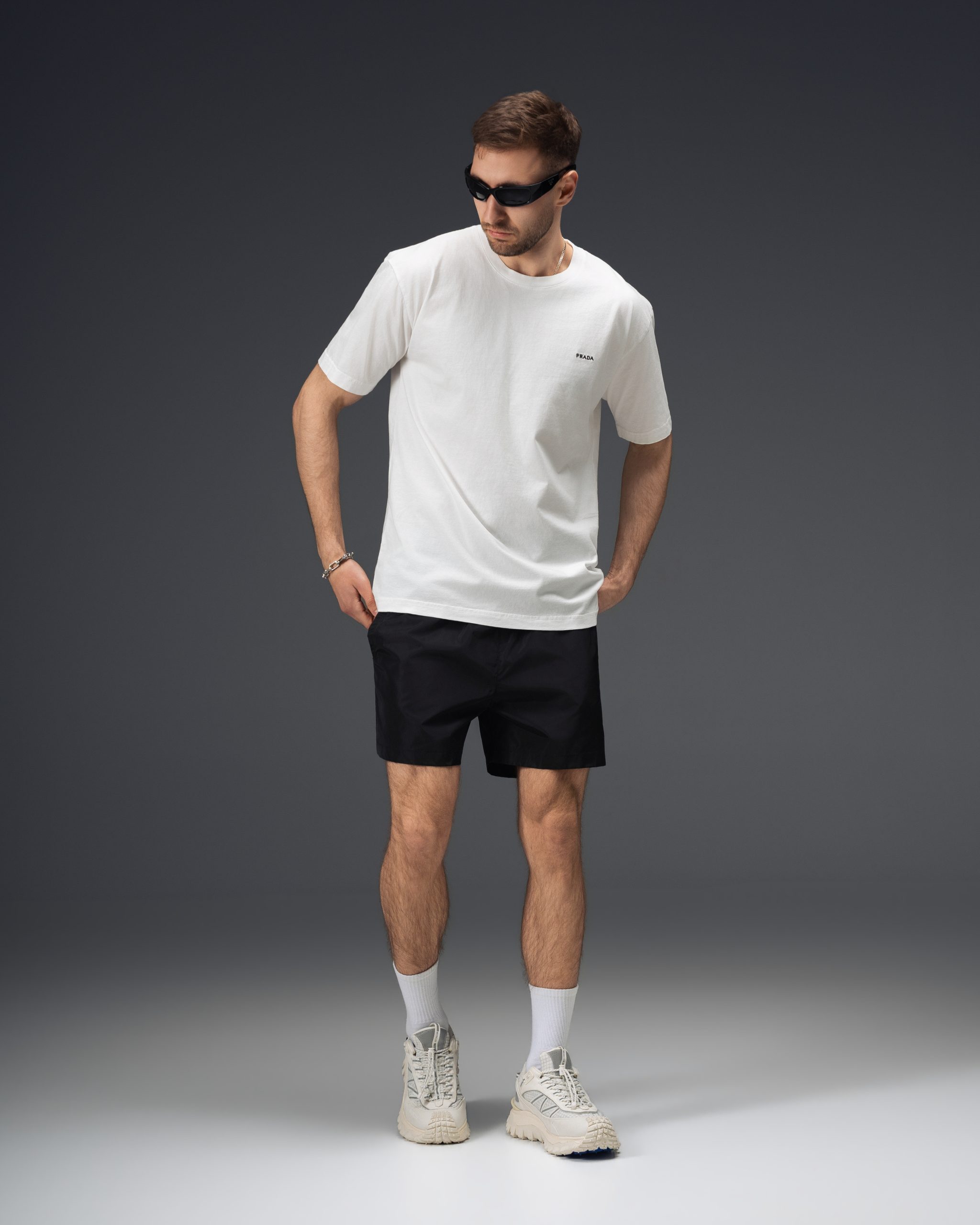 Prada Minimal Logo White T-Shirt