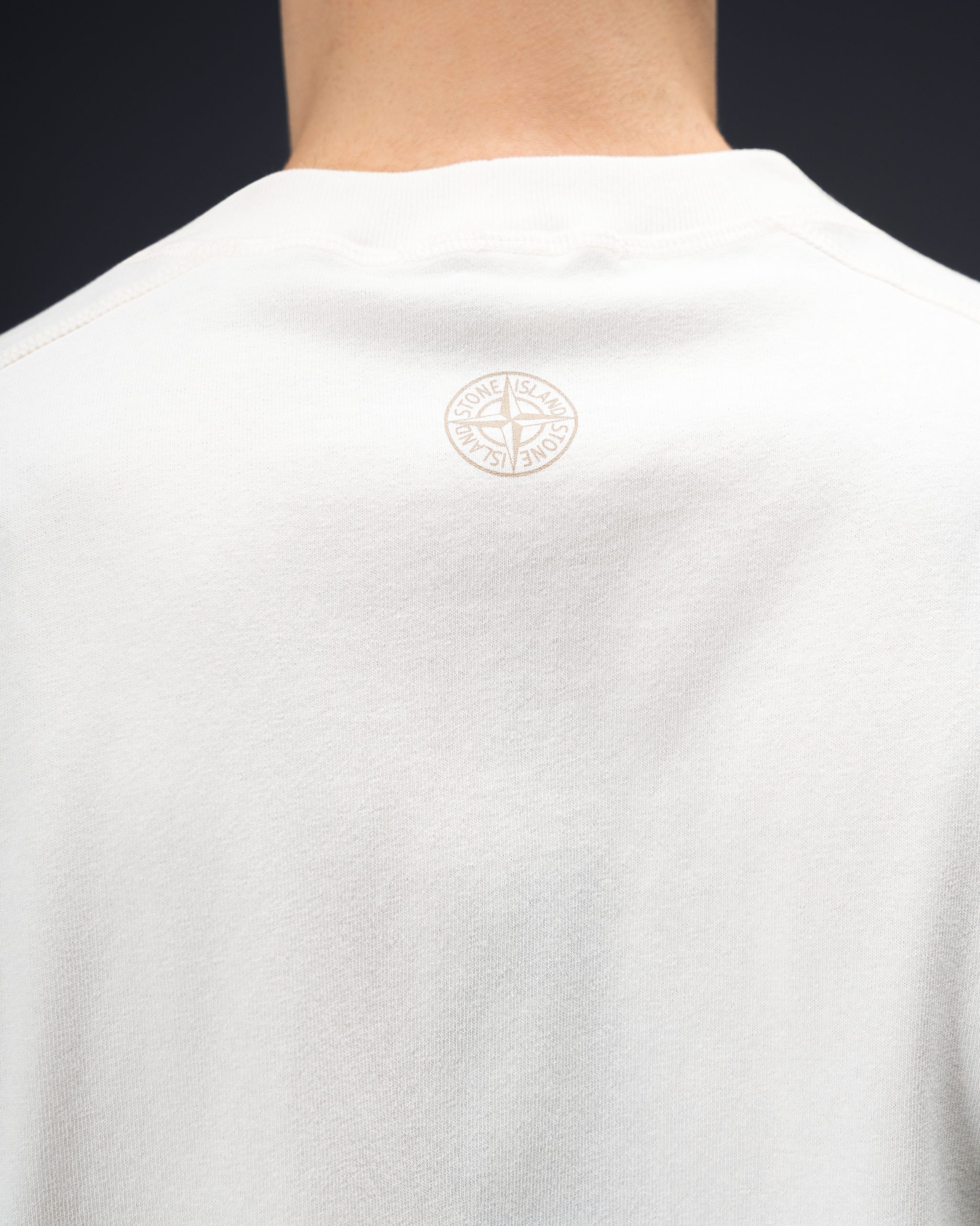 Stone Island Ivory Shadow Logo T-Shirt