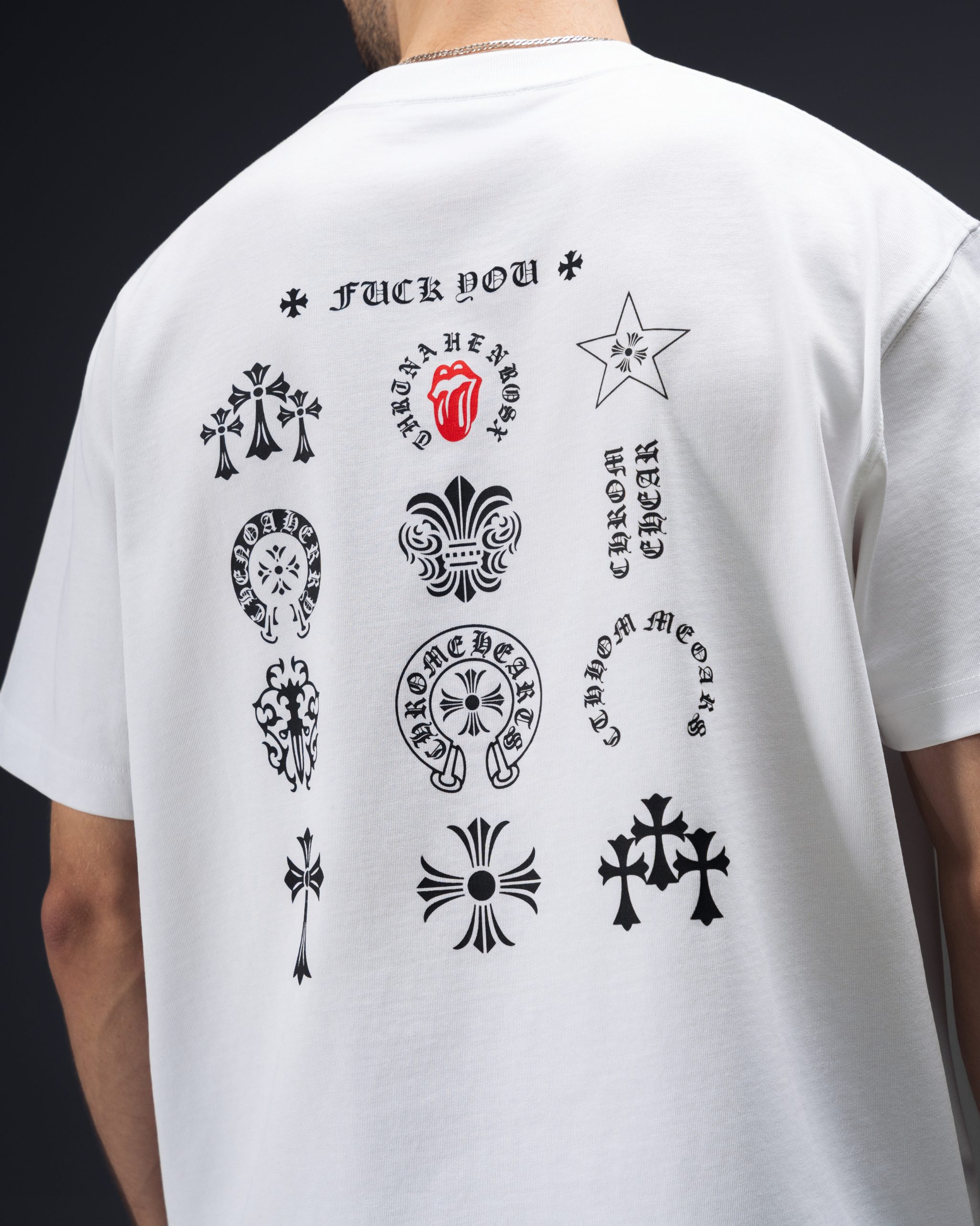 Chrome Hearts Multi Logo White T-Shirt