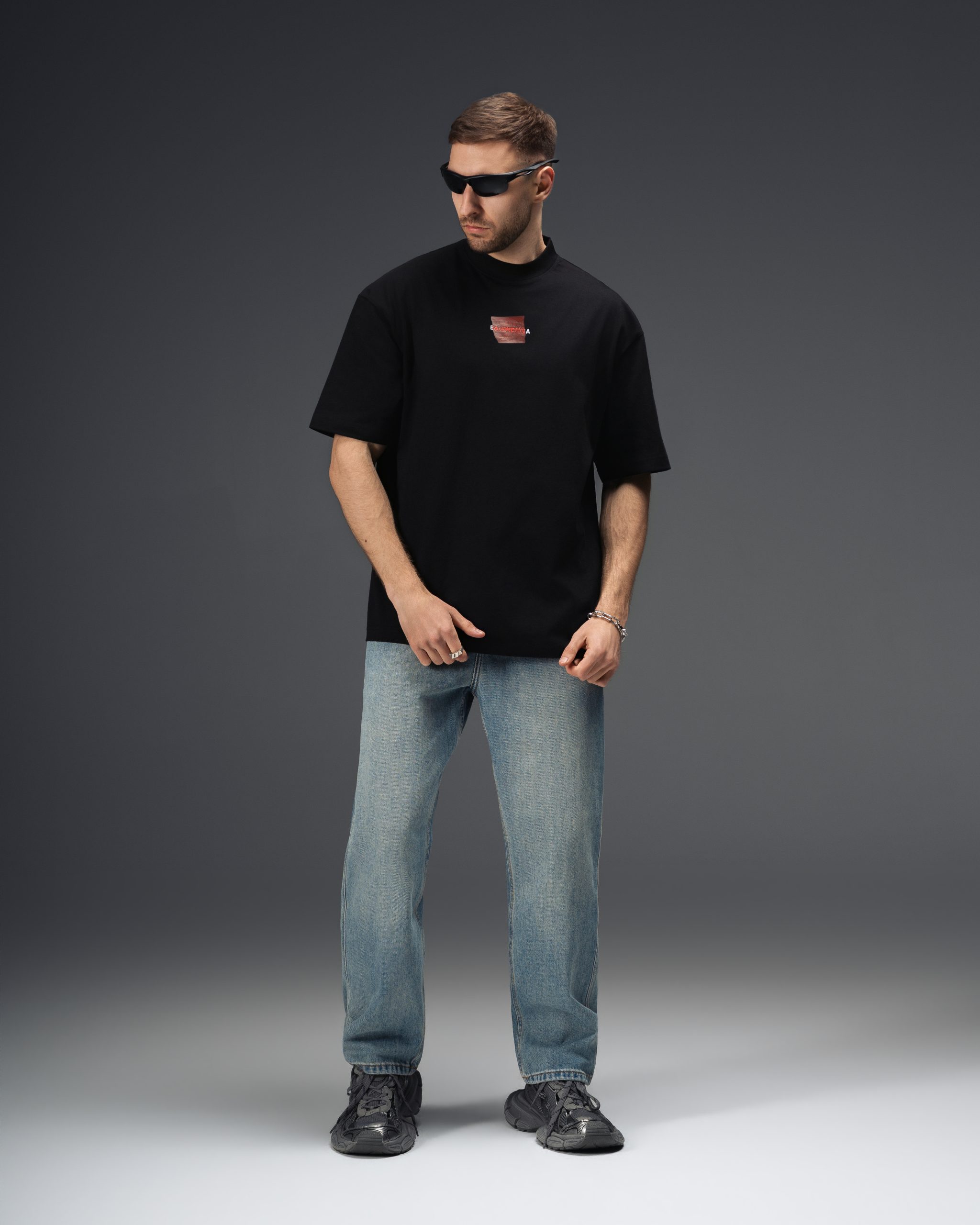 Balenciaga Red Archive Oversize  T-Shirt
