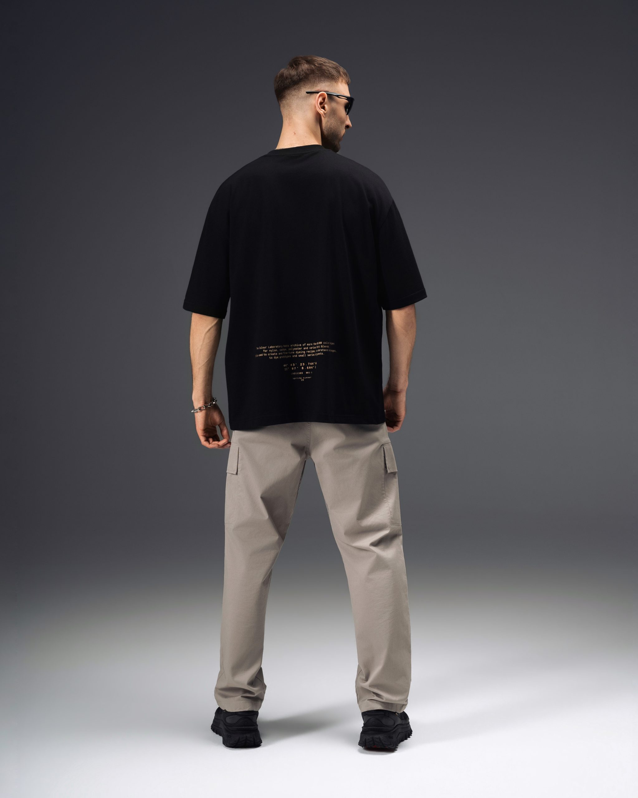 Stone Island Compass Laboratory Black T-Shirt