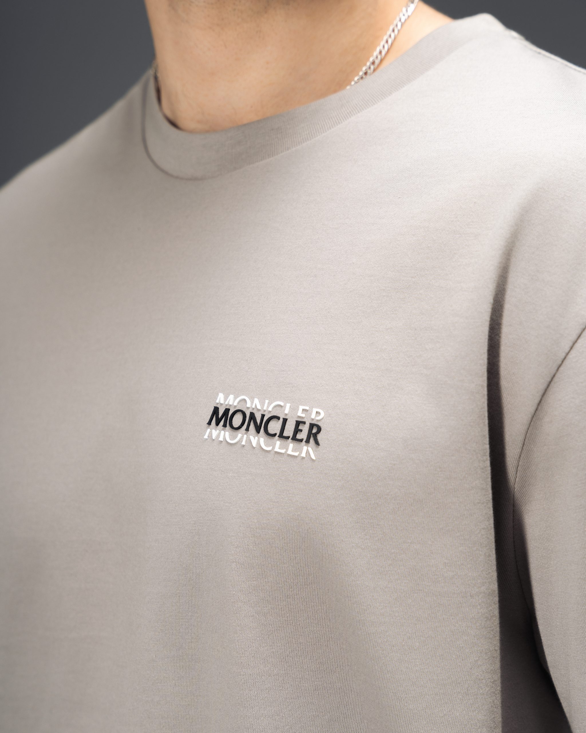 Moncler Shadow Logo Grey T-Shirt