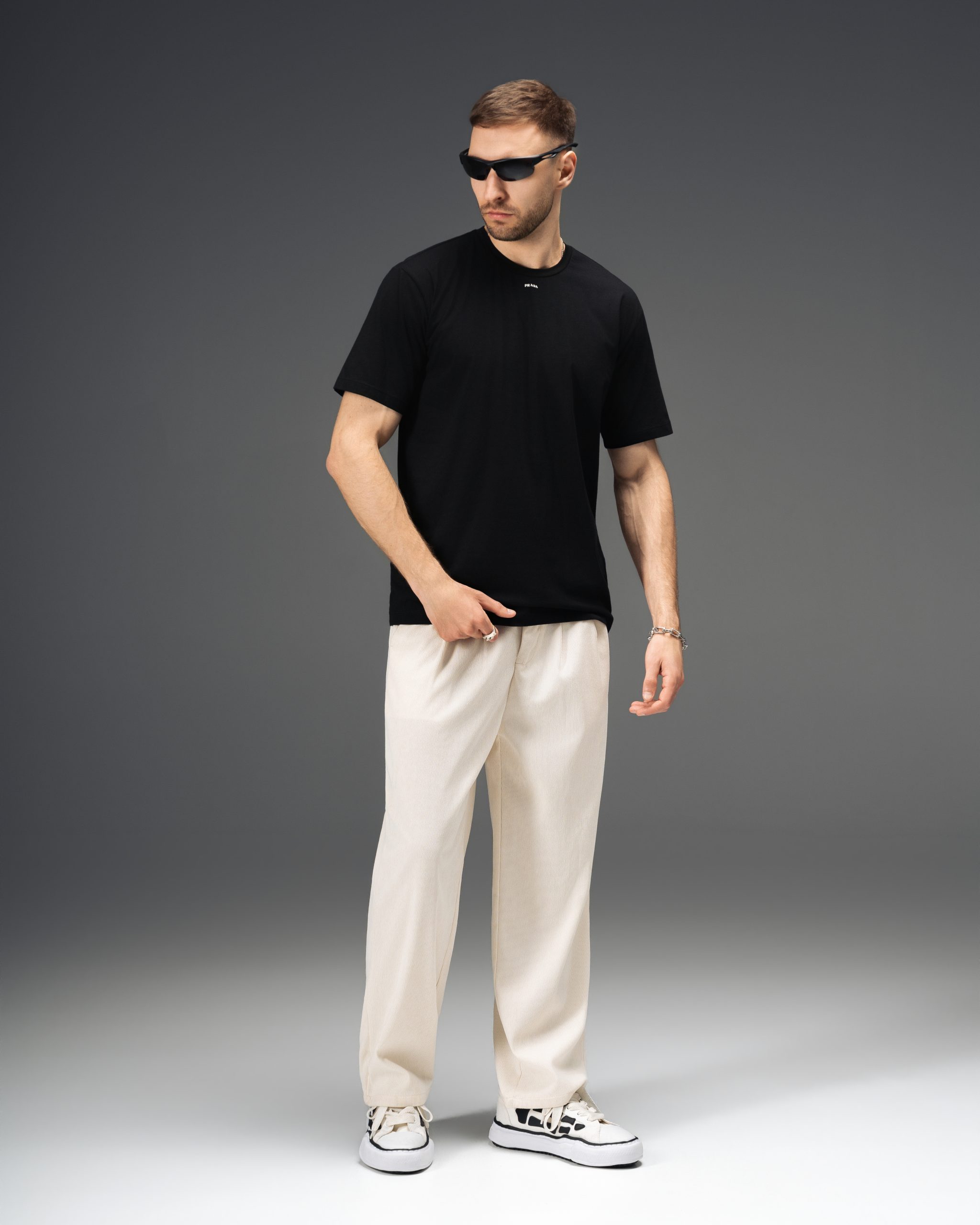 Prada Prada Minimal Prestige Black T-Shirt