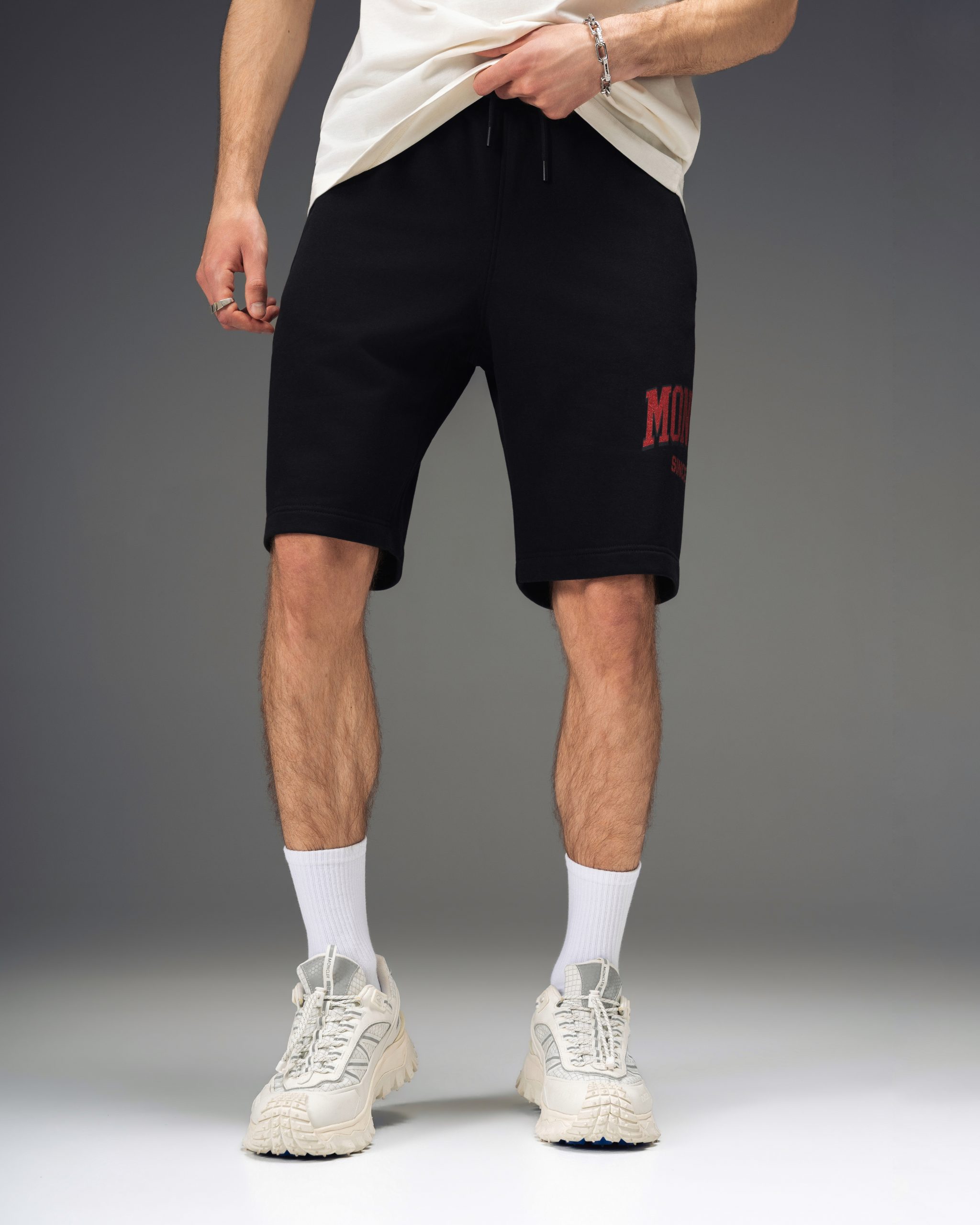Moncler Varsity Archive Black Shorts