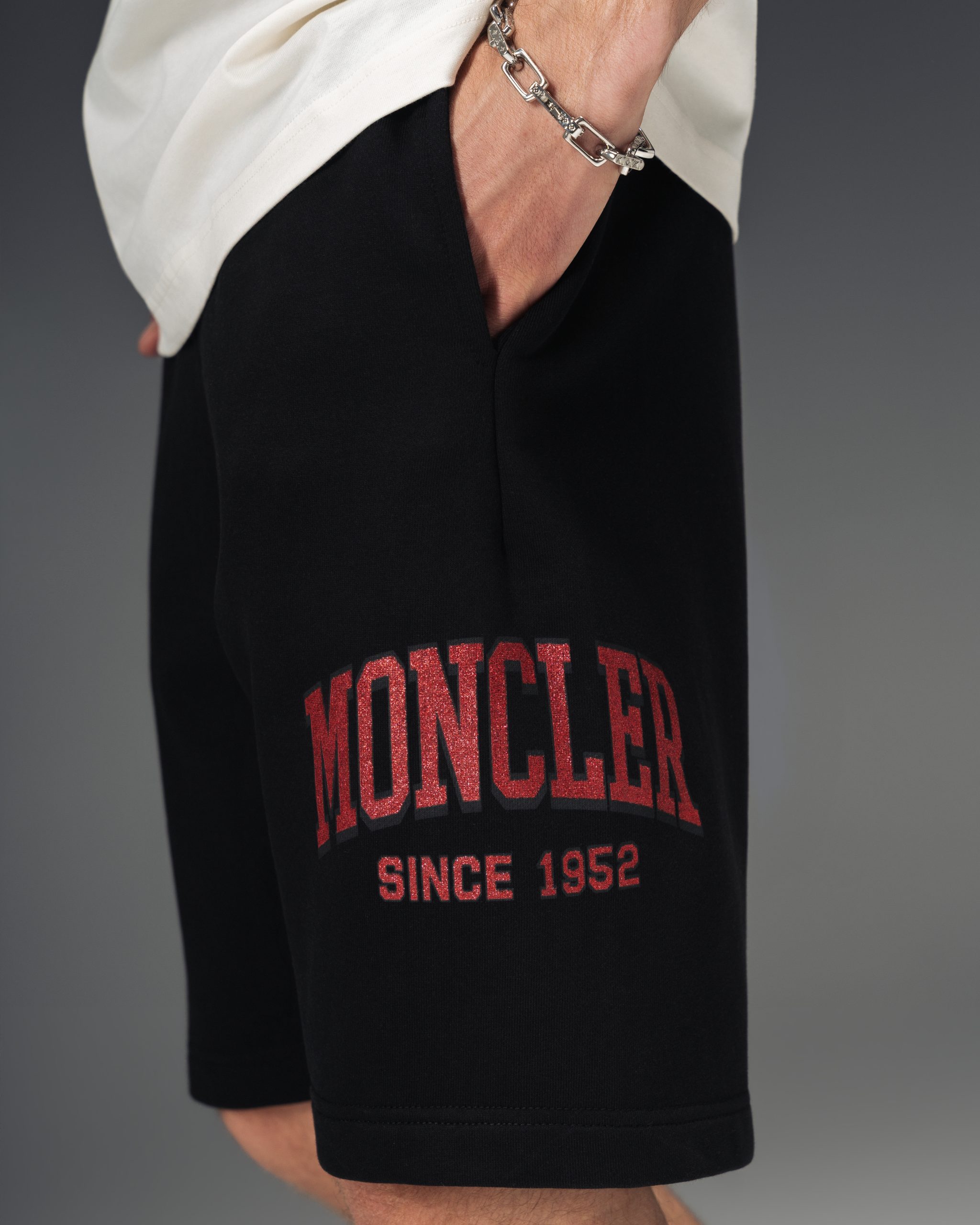 Moncler Varsity Archive Black Shorts