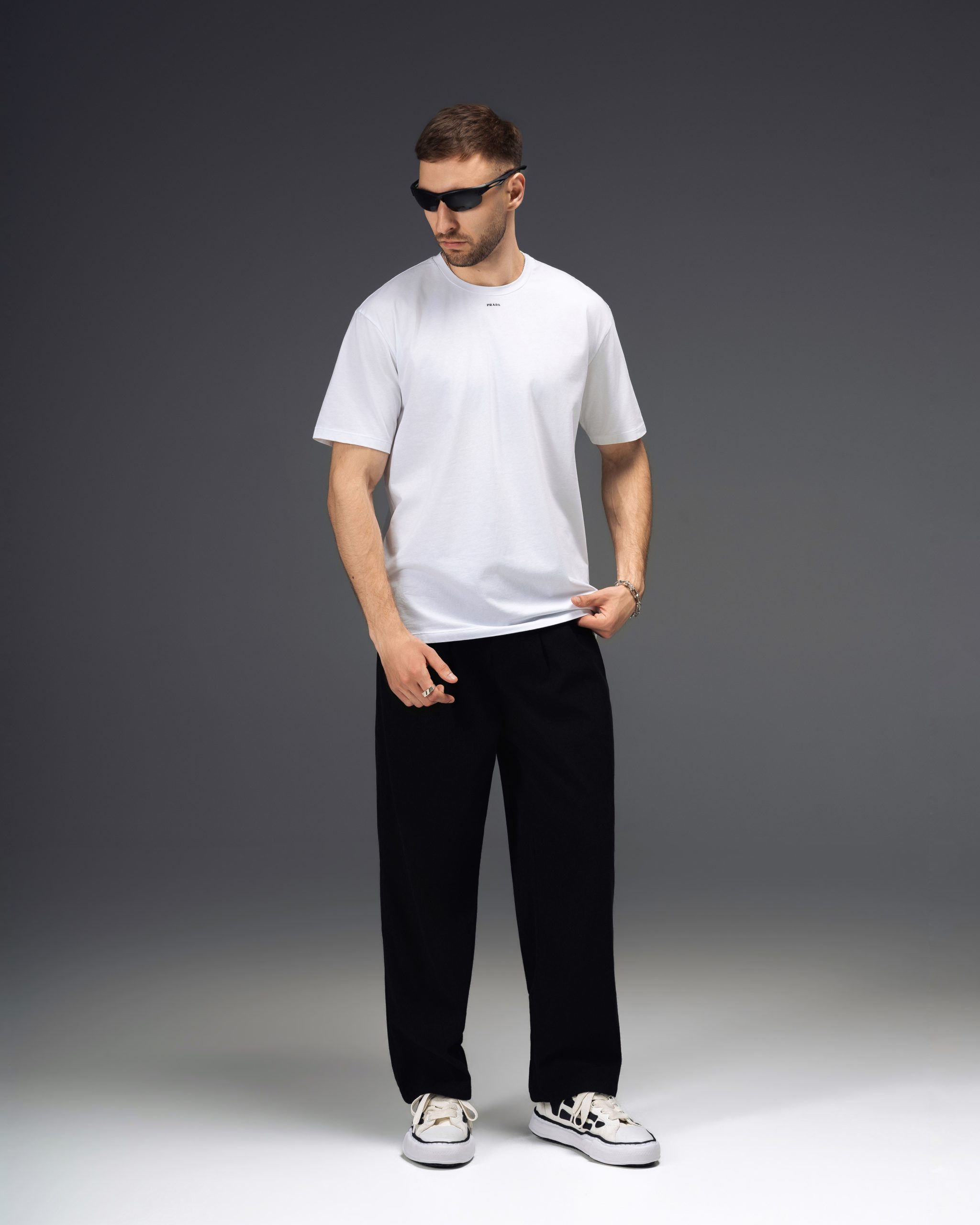Prada Minimal Signature White T-Shirt