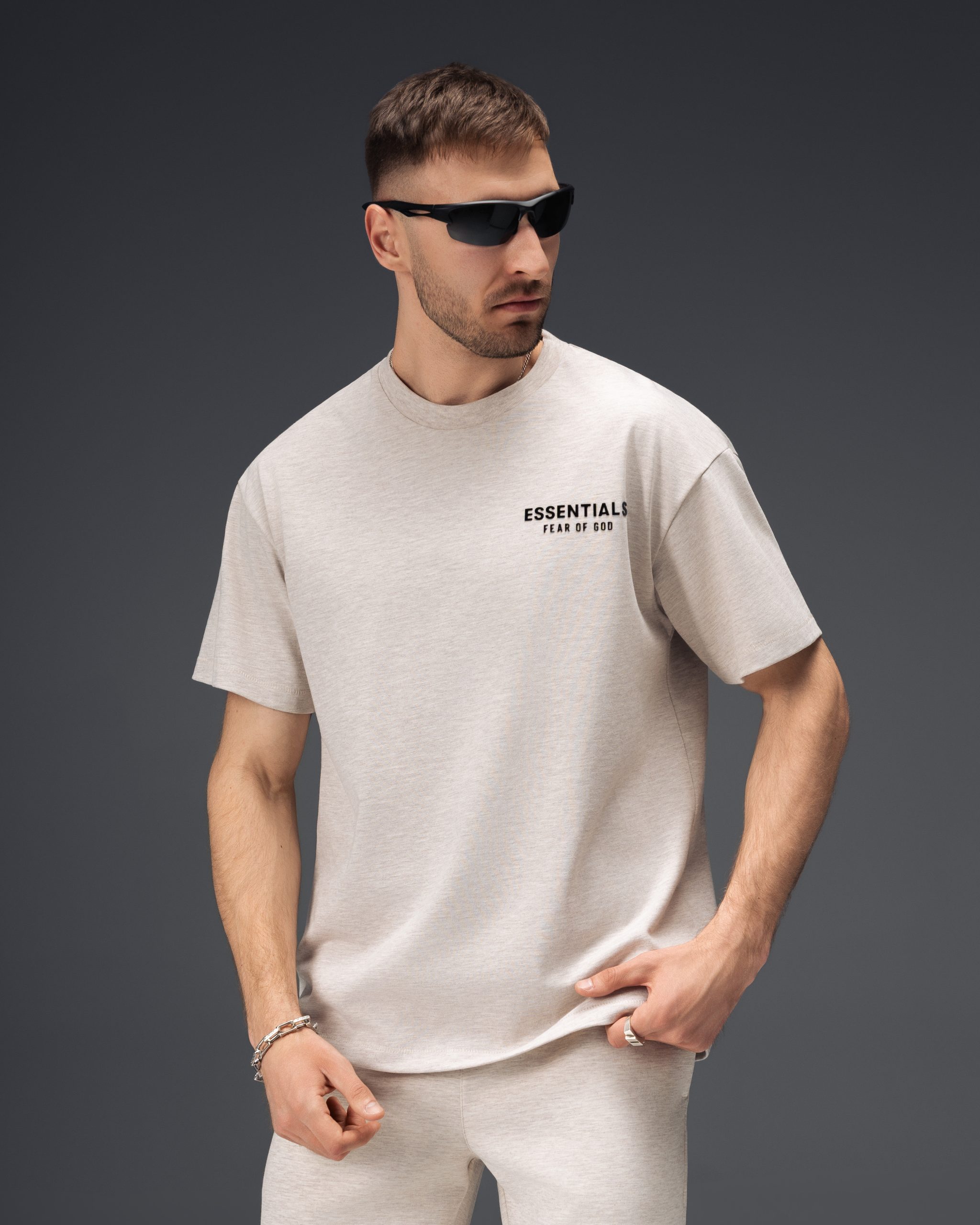 Fear of God Essentials Oatmeal Logo Set