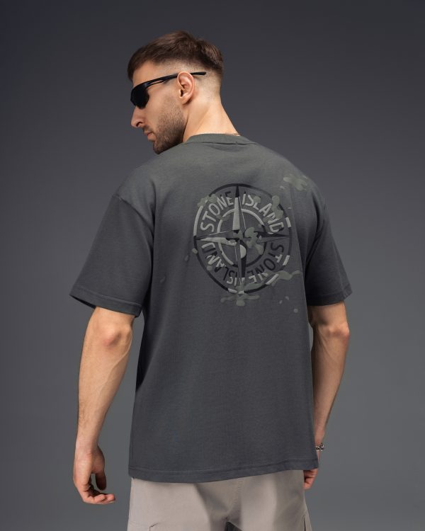 Stone Island Camouflage Compass Graphite Green T-Shirt