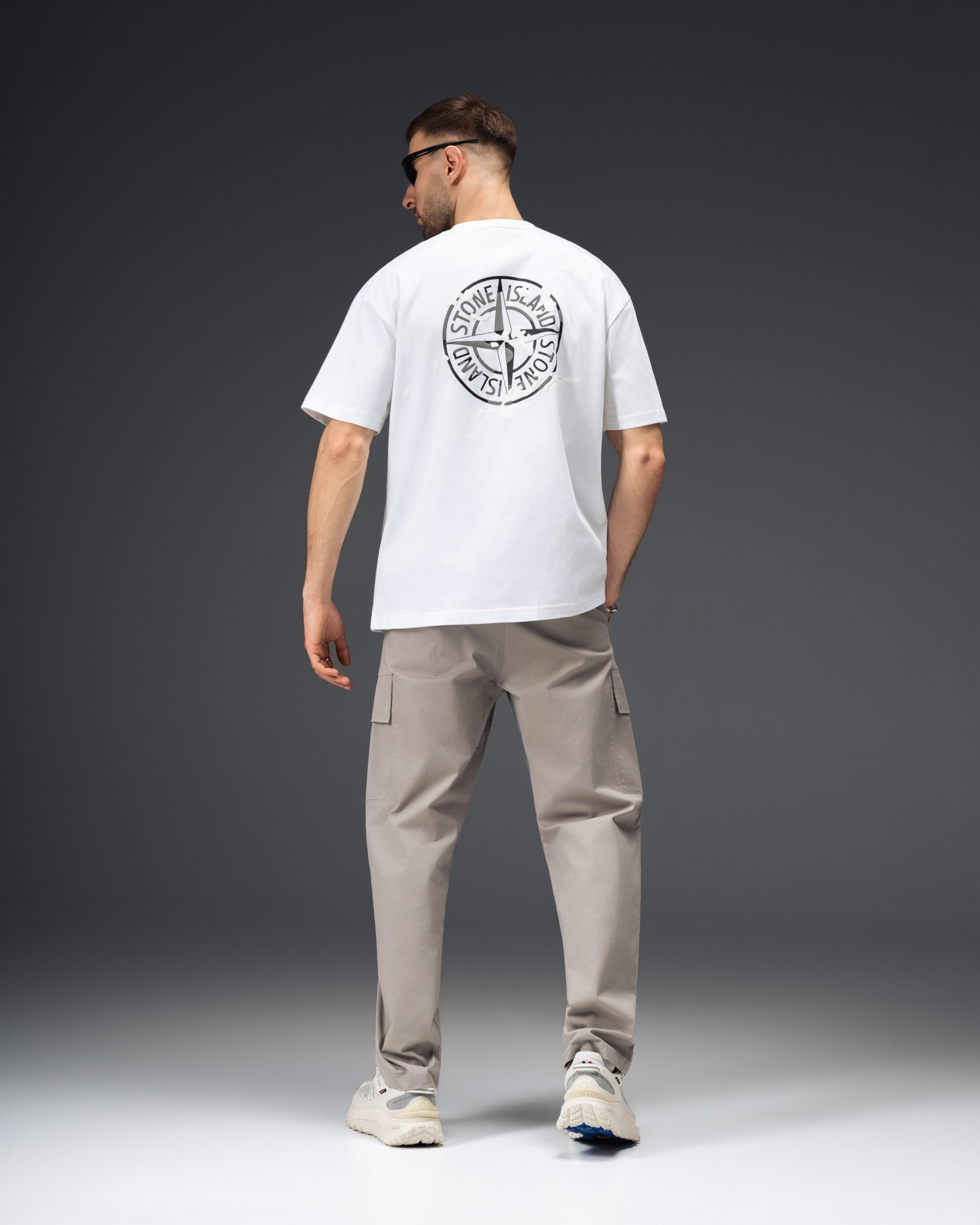 Stone Island Camouflage Compass White T-Shirt