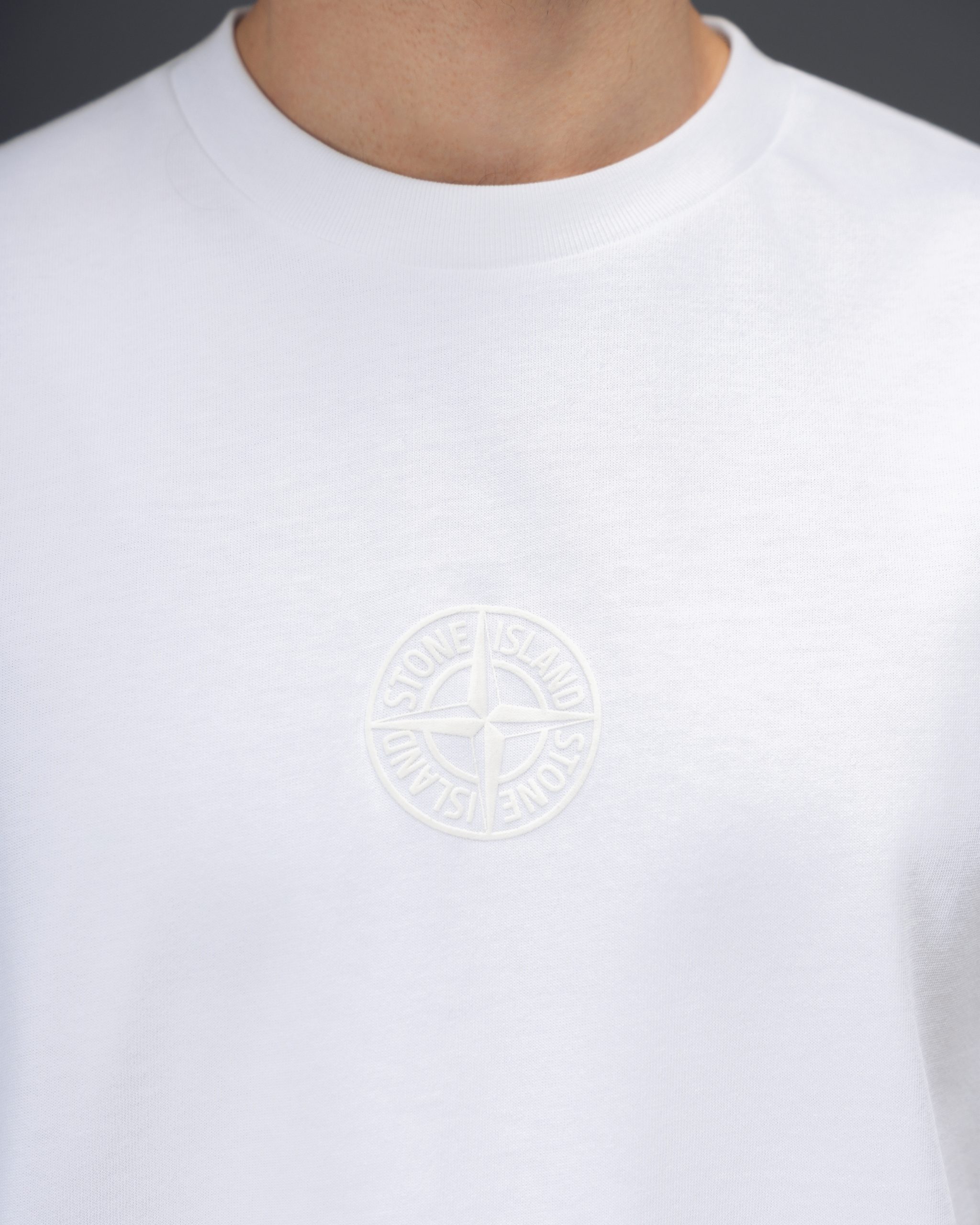 Stone Island Camouflage Compass White T-Shirt