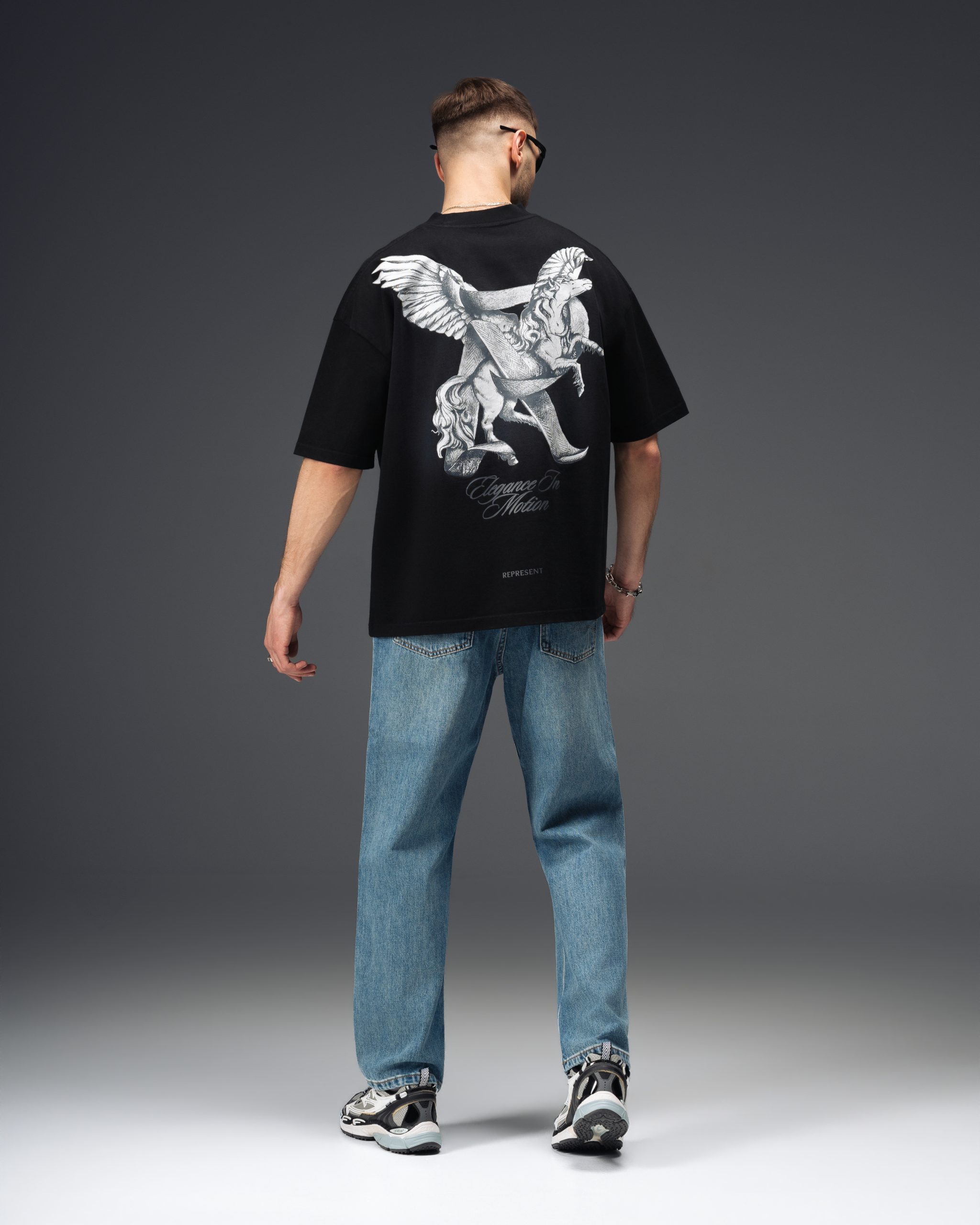 Represent Shadow Pegasus Black T-Shirt