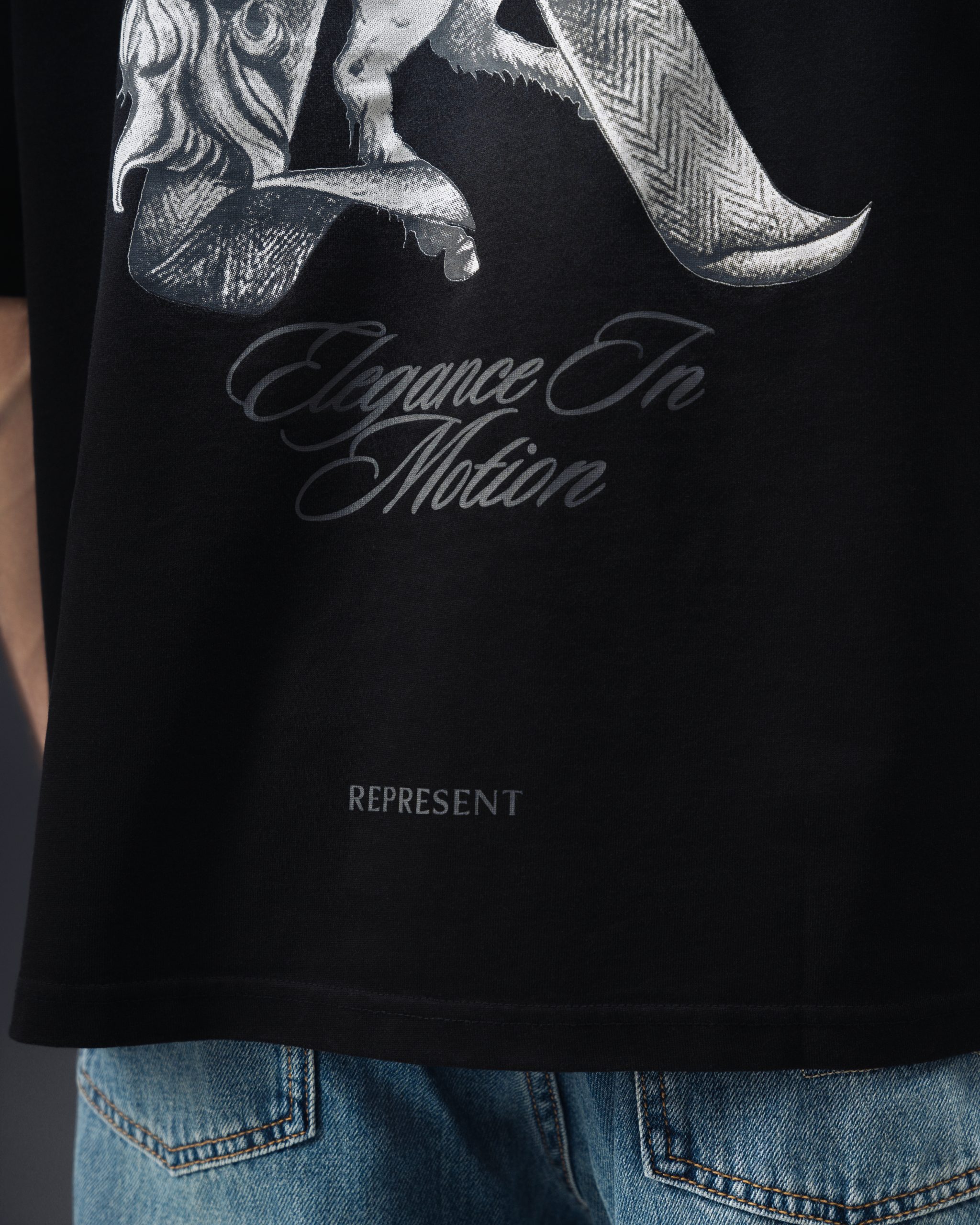 Represent Shadow Pegasus Black T-Shirt