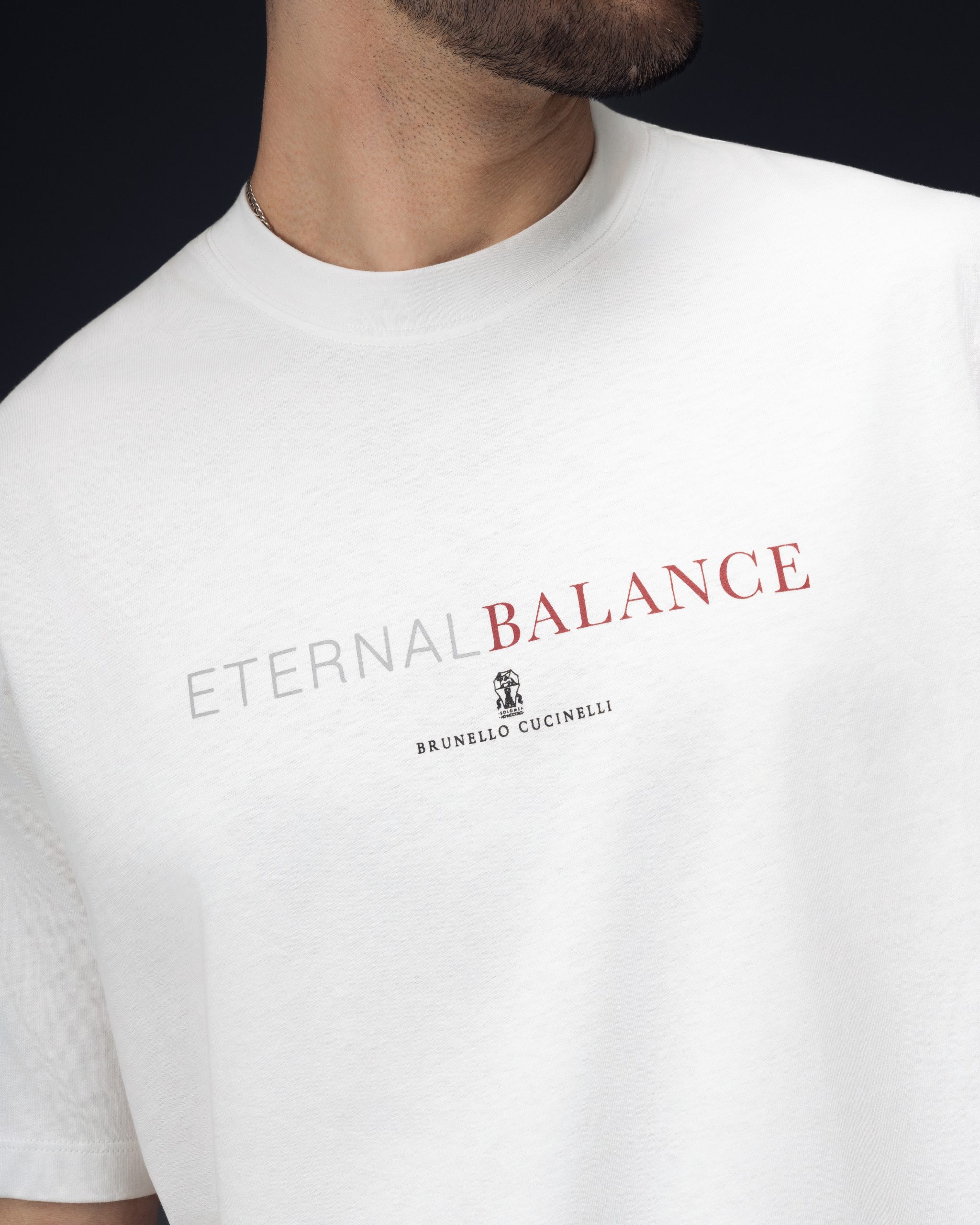 Brunello Cucinelli Eternal Balance White T-Shirt