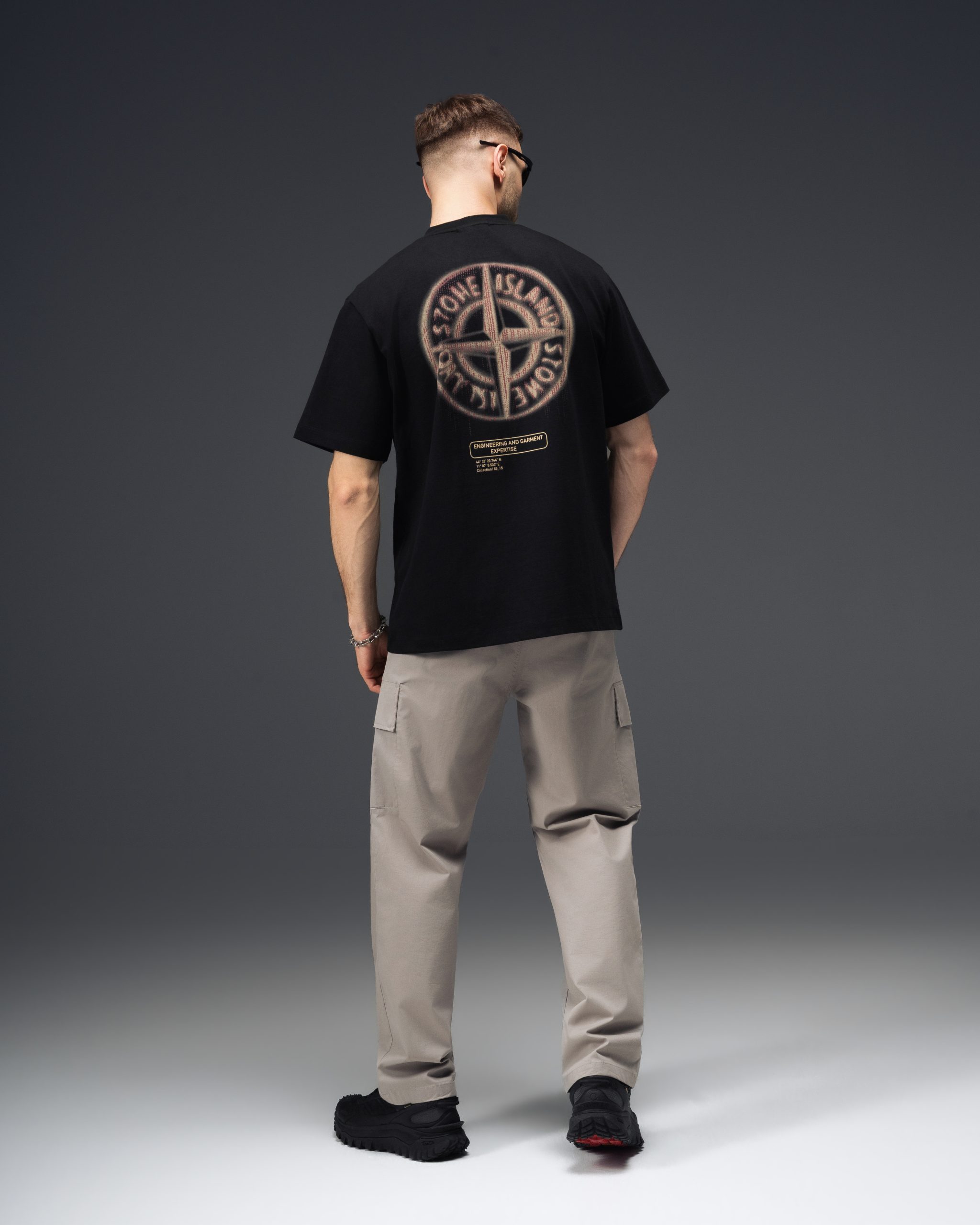 Stone Island Shadow Compass Black T-Shirt