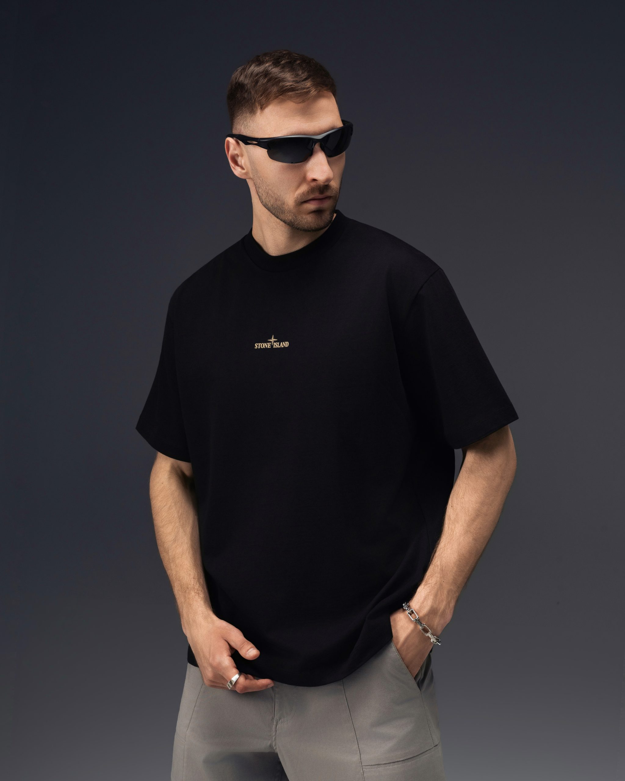 Stone Island Shadow Compass Black T-Shirt