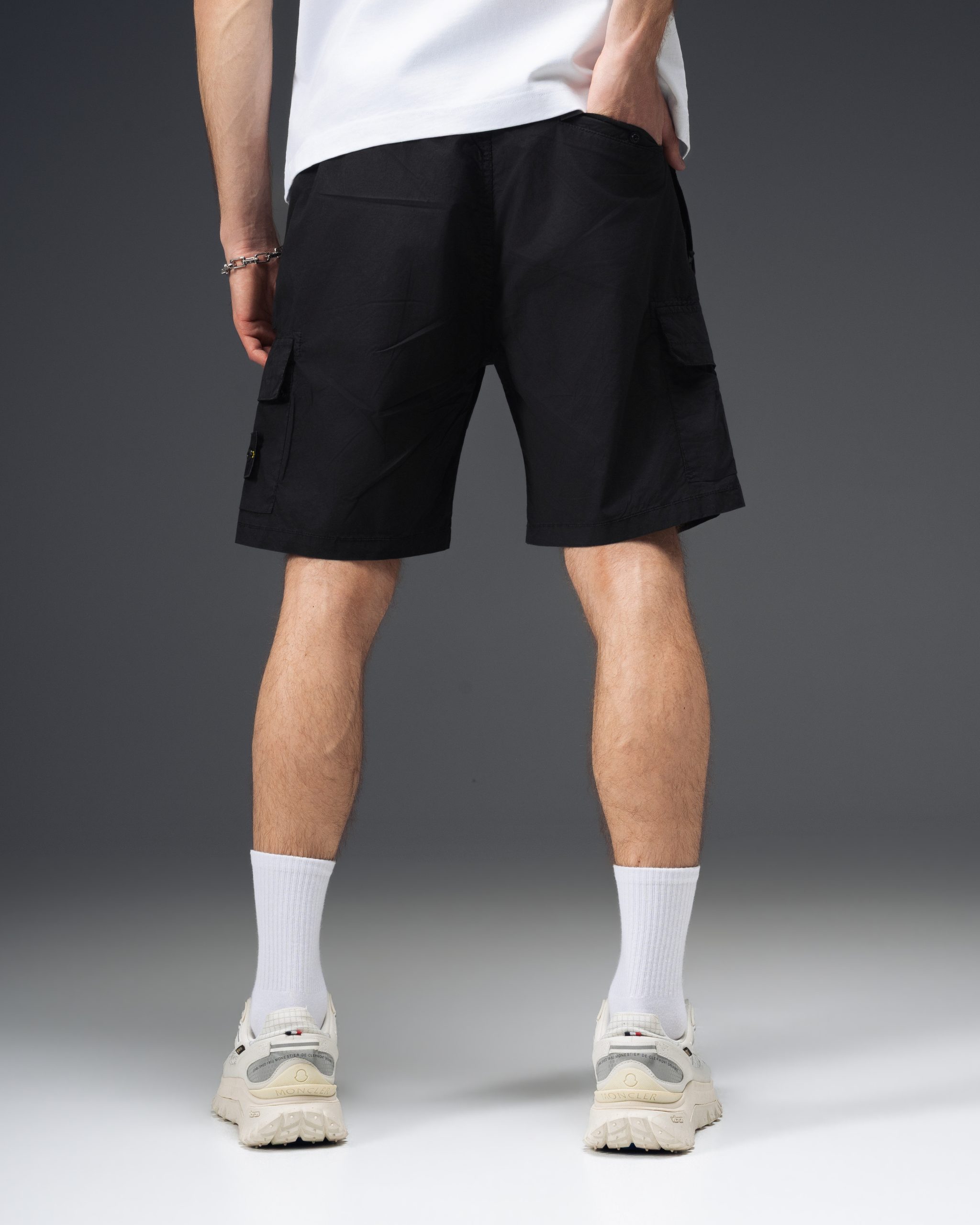 Stone Island Compass Patch Cargo Shorts