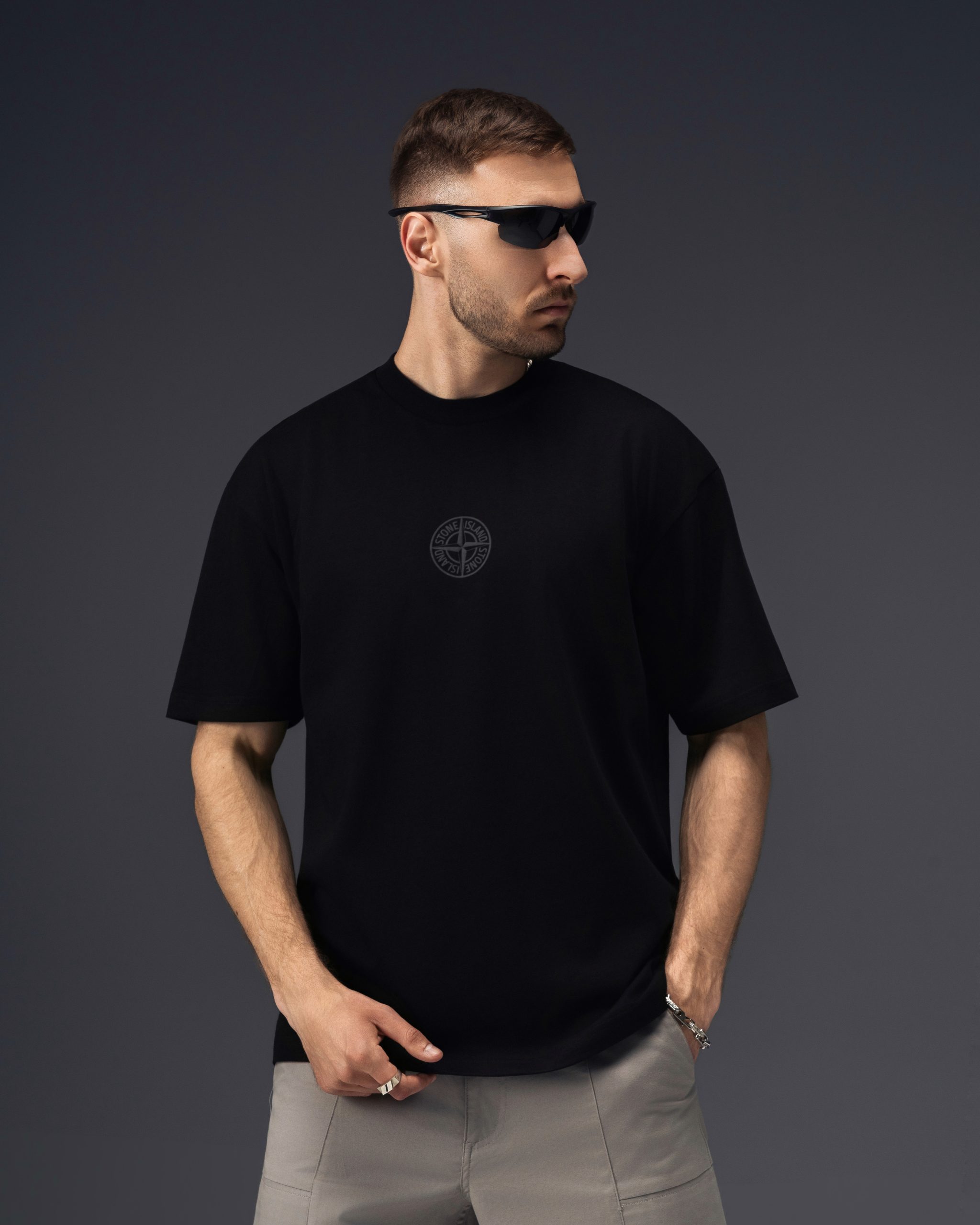 Stone Island Shadow Camo Black T-Shirt