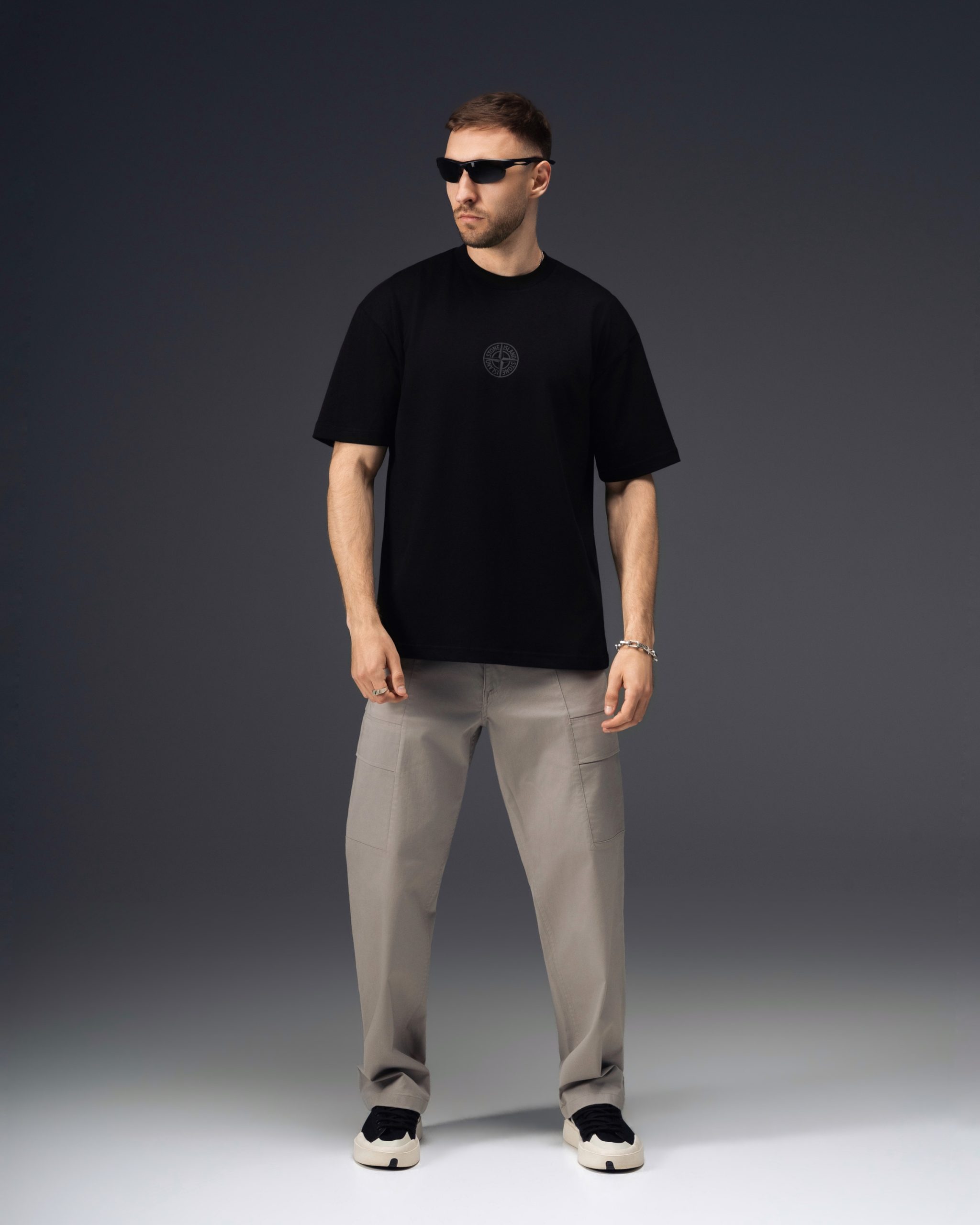 Stone Island Shadow Camo Black T-Shirt
