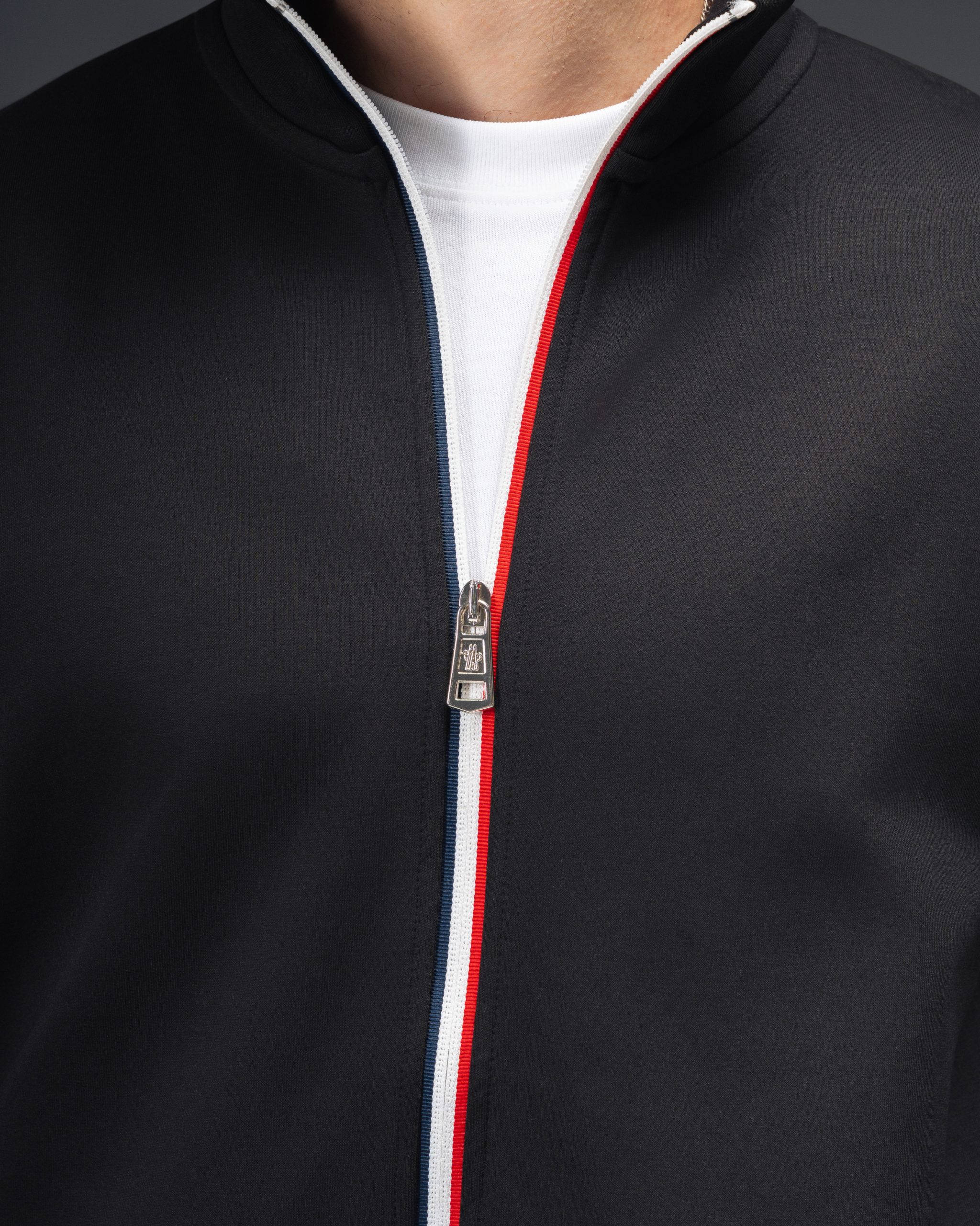 Moncler Tricolor Zip Black Tracksuit