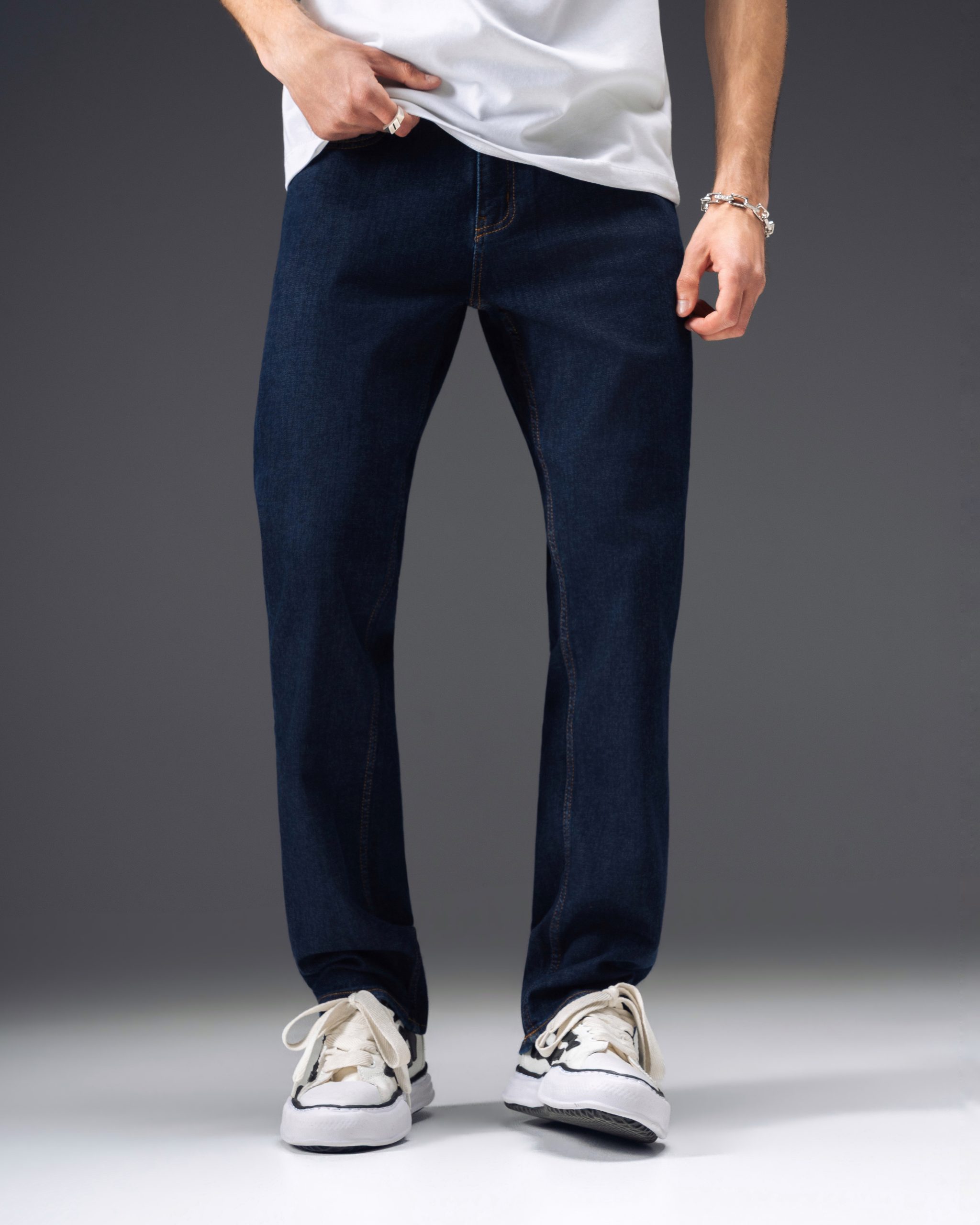 Prada Regular Fit Dark Blue Jeans