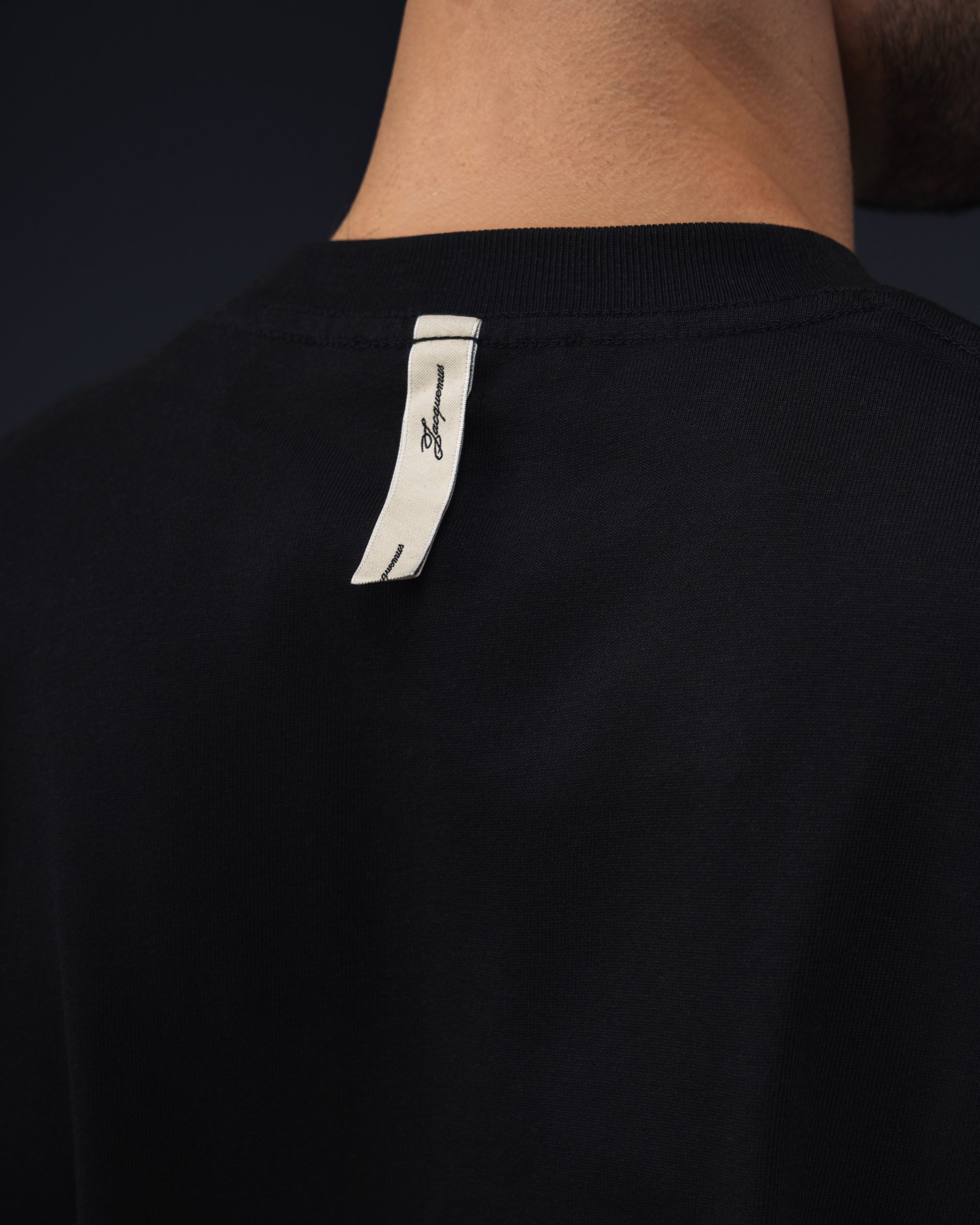 Jacquemus Script Logo Black T-Shirt