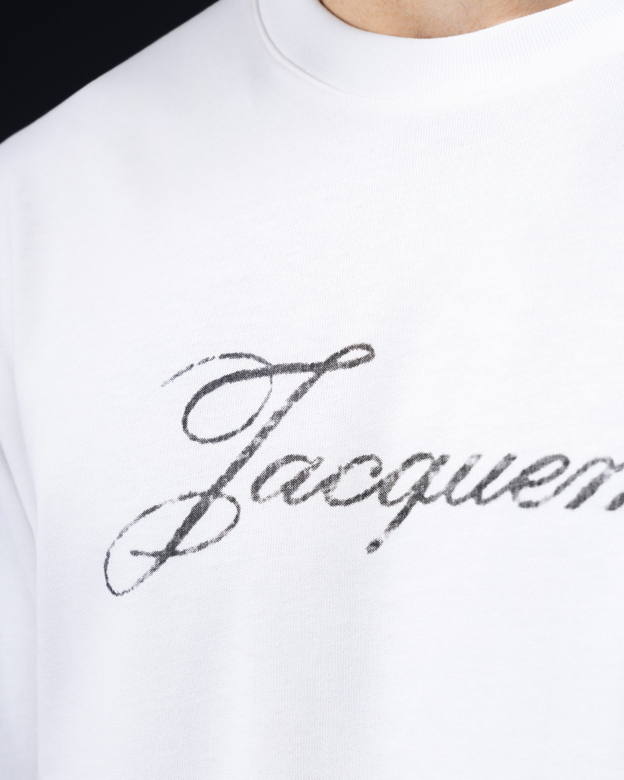 Jacquemus Script Logo White T-Shirt