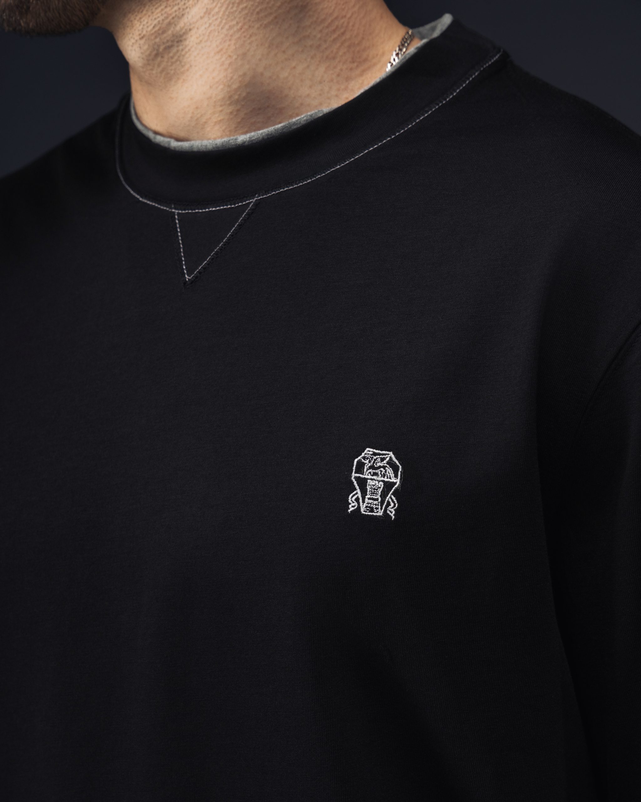 Brunello Cucinelli Classic Black T-Shirt