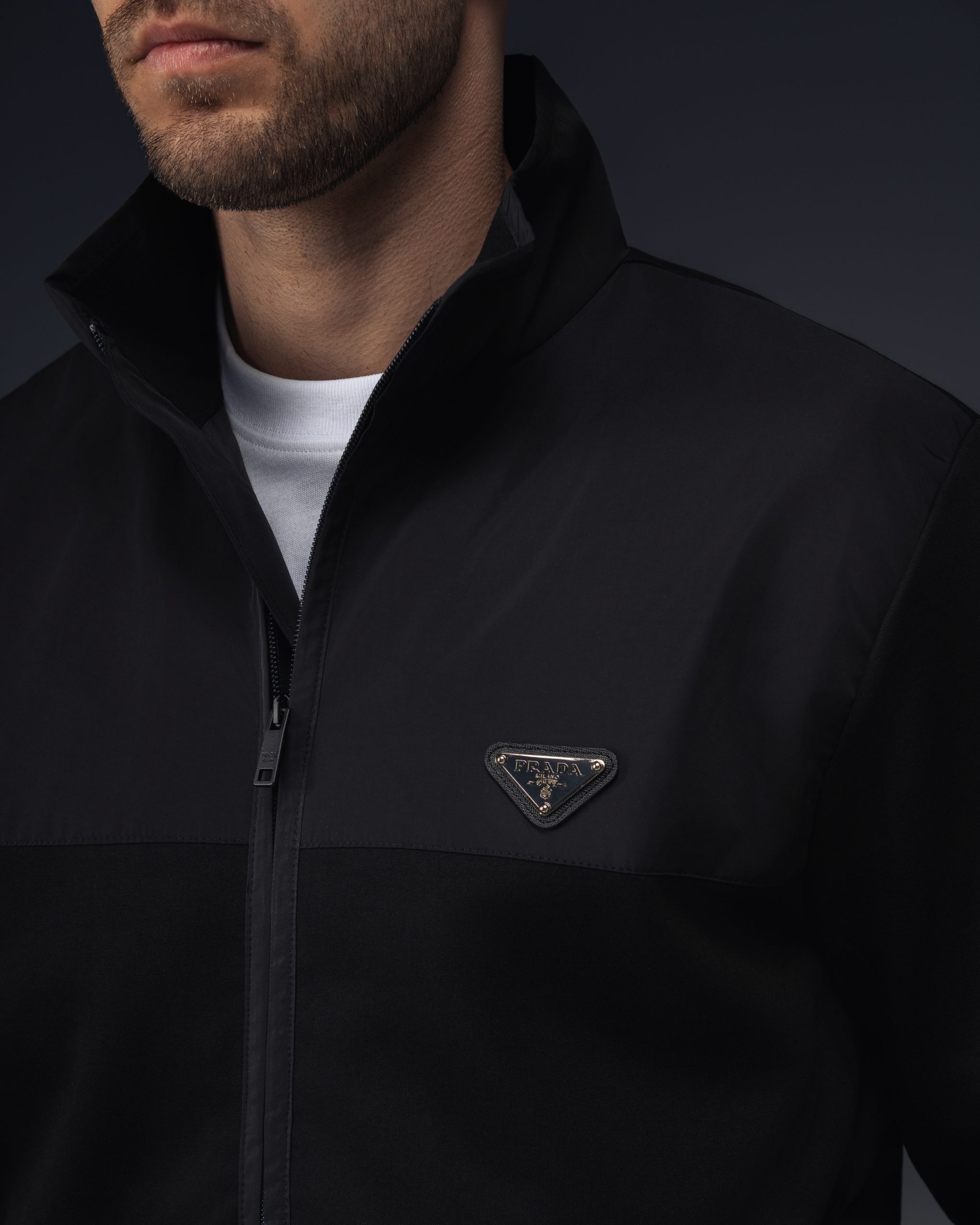 Prada Triangle Logo Black Tracksuit