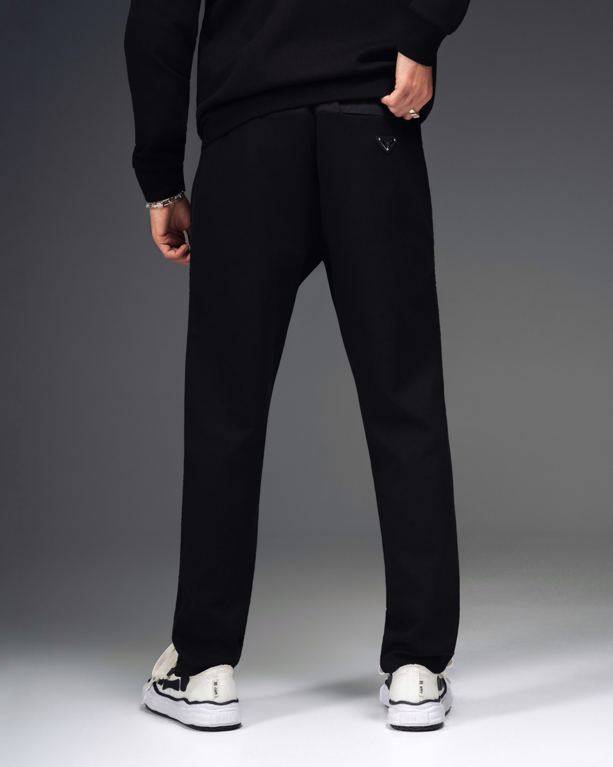Prada Triangle Logo Black Tracksuit