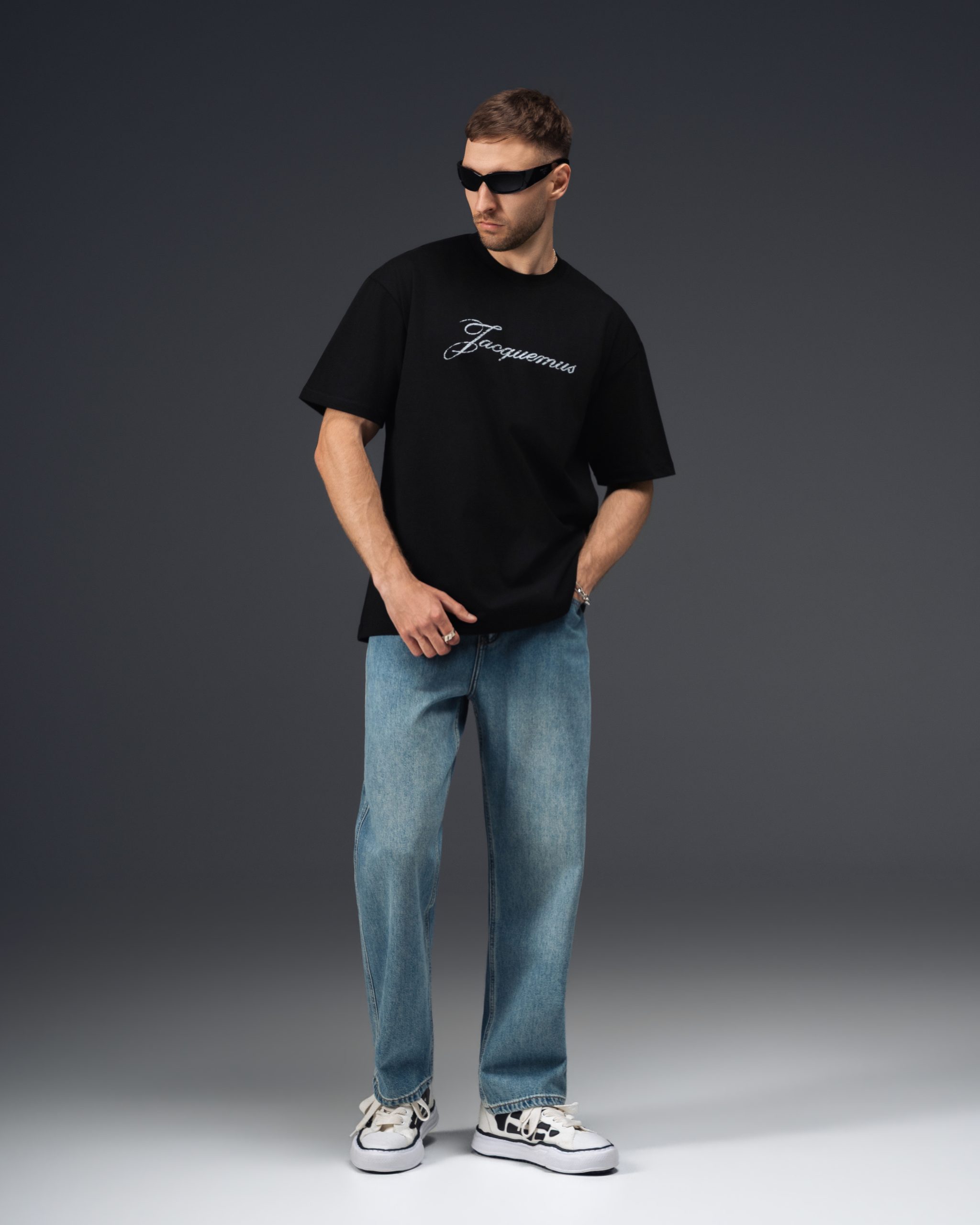 Jacquemus Script Logo Black T-Shirt