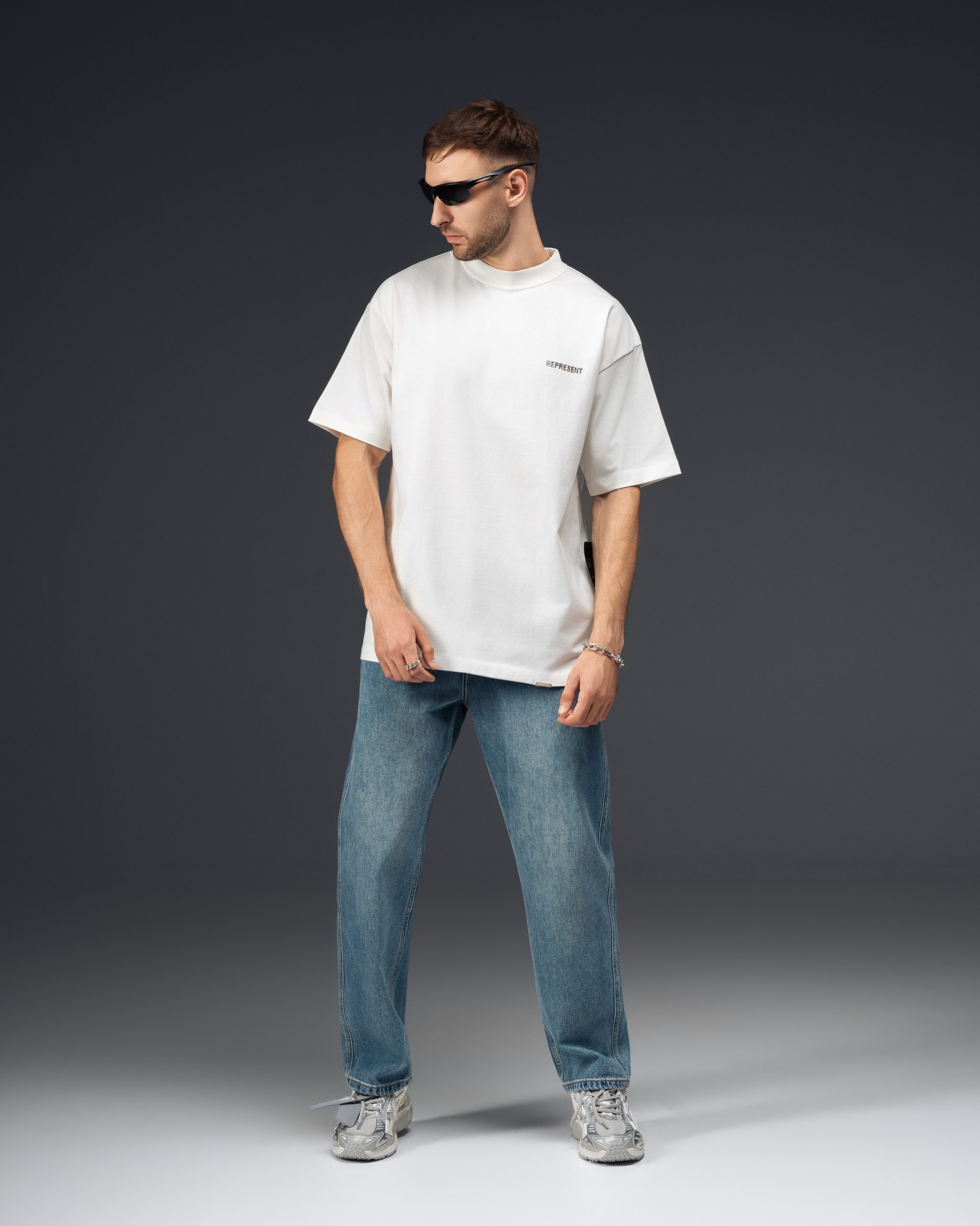 Represent Oversize White T-Shirt