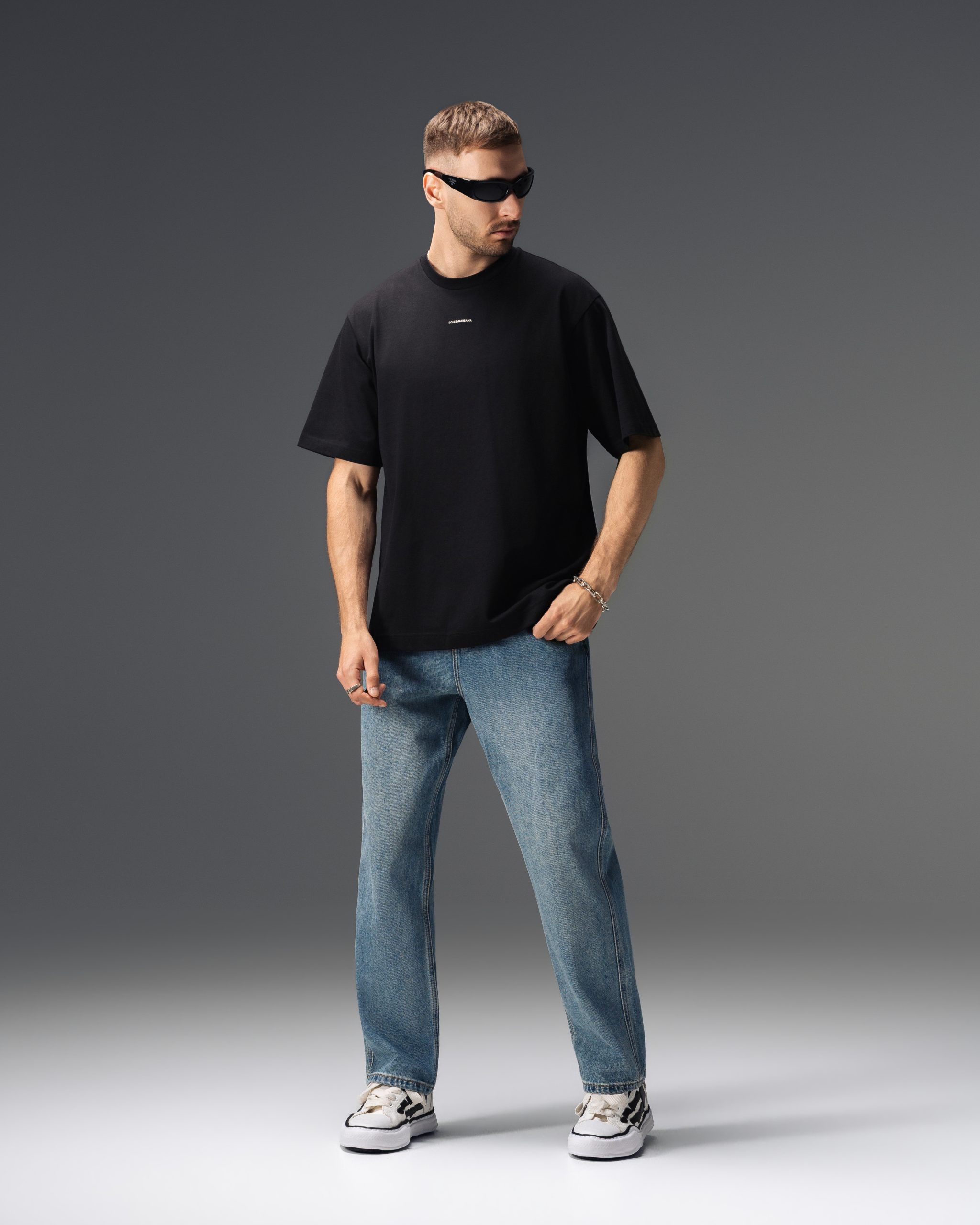 Dolce&Gabbana Minimal Logo Black T-Shirt