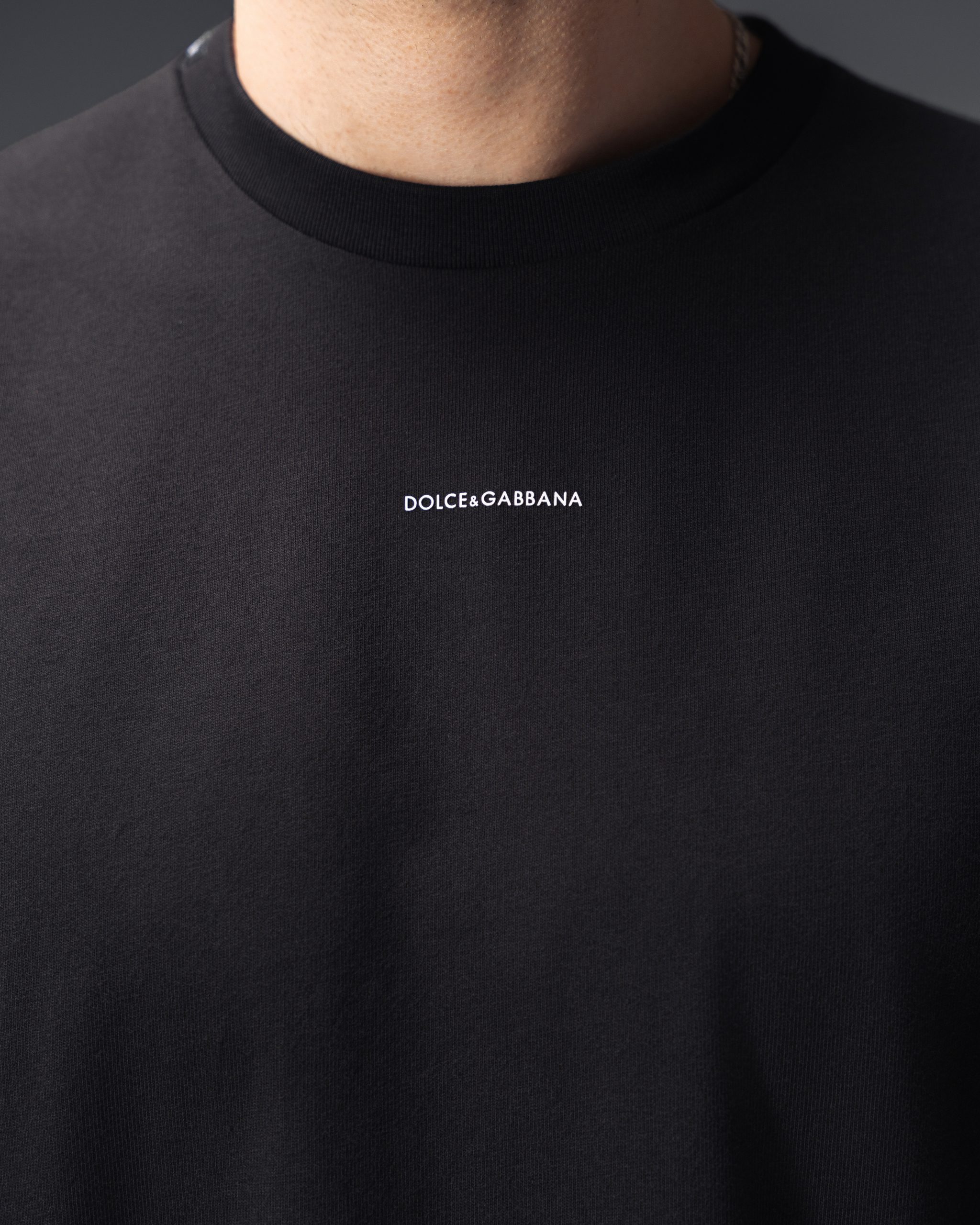 Dolce&Gabbana Minimal Logo Black T-Shirt