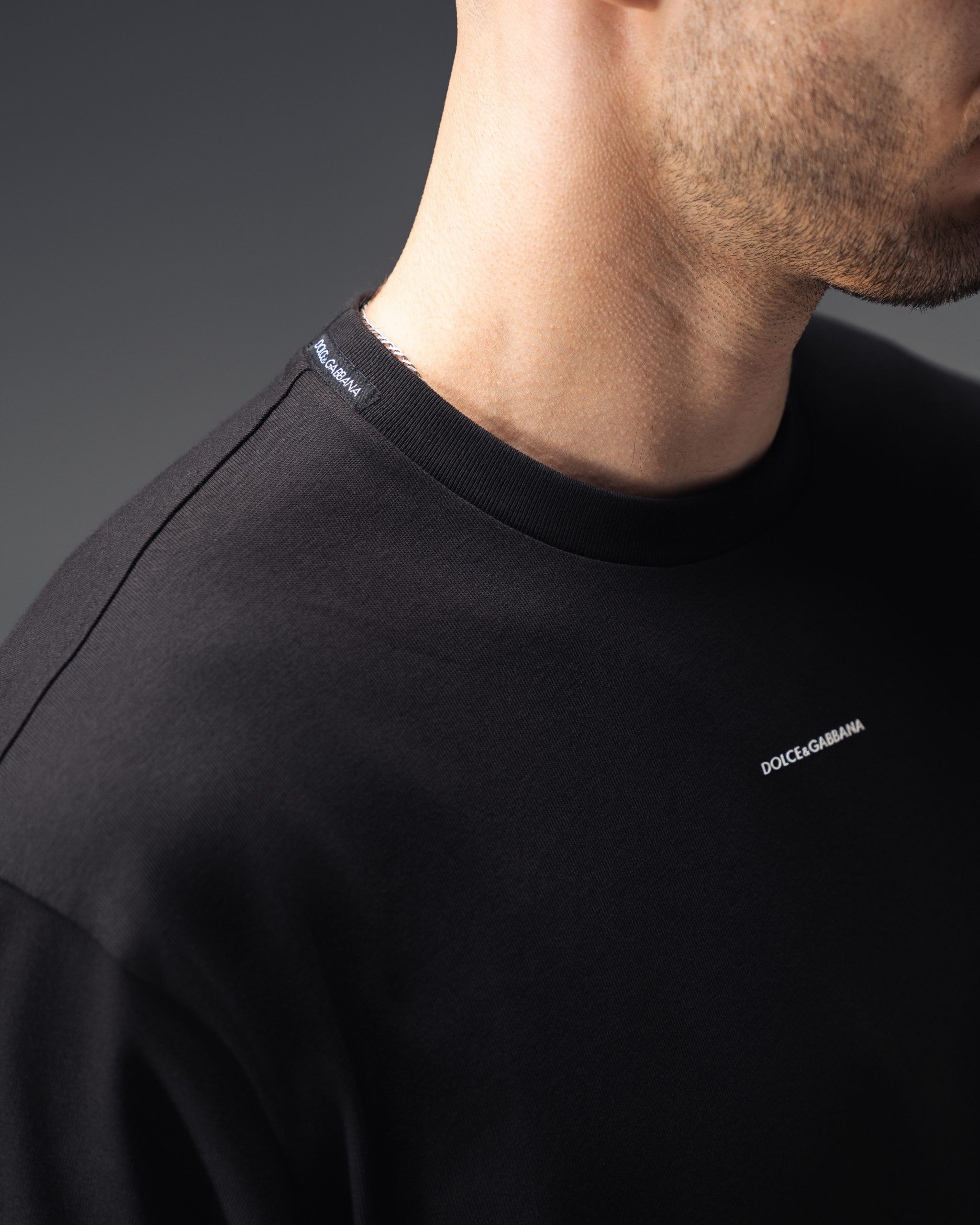 Dolce&Gabbana Minimal Logo Black T-Shirt