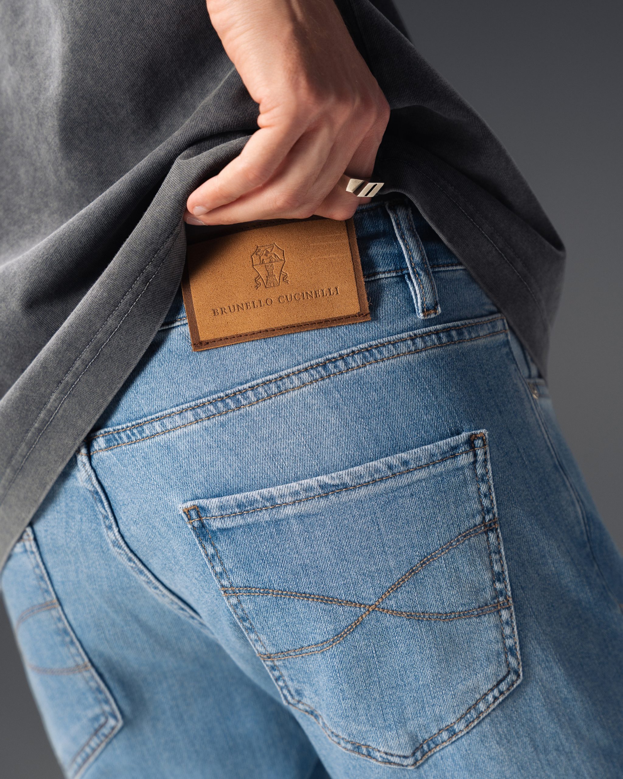 Brunello Cucinelli Light Blue Denim Jeans
