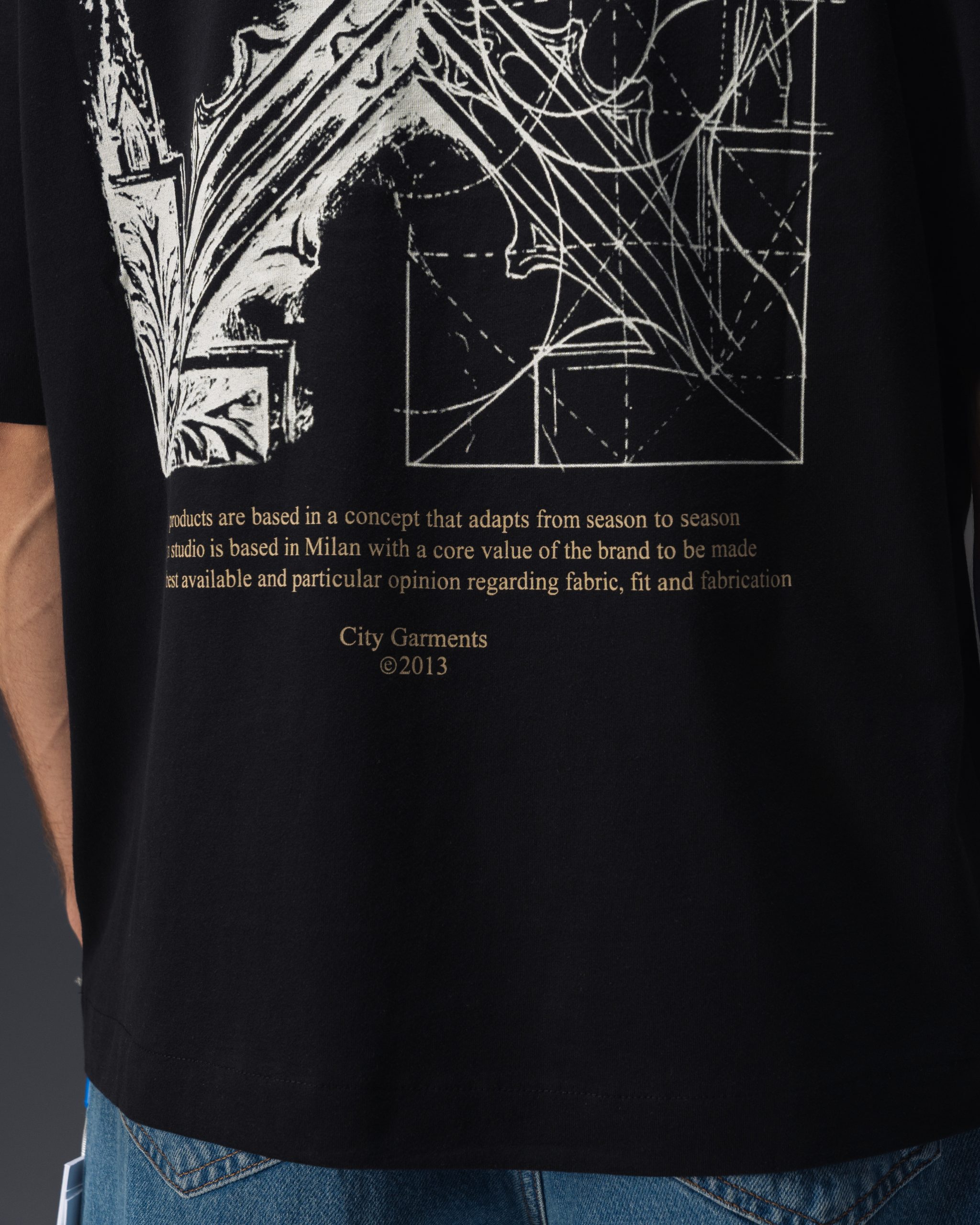 Off-White Architecture Graphic Black T-Shirt
