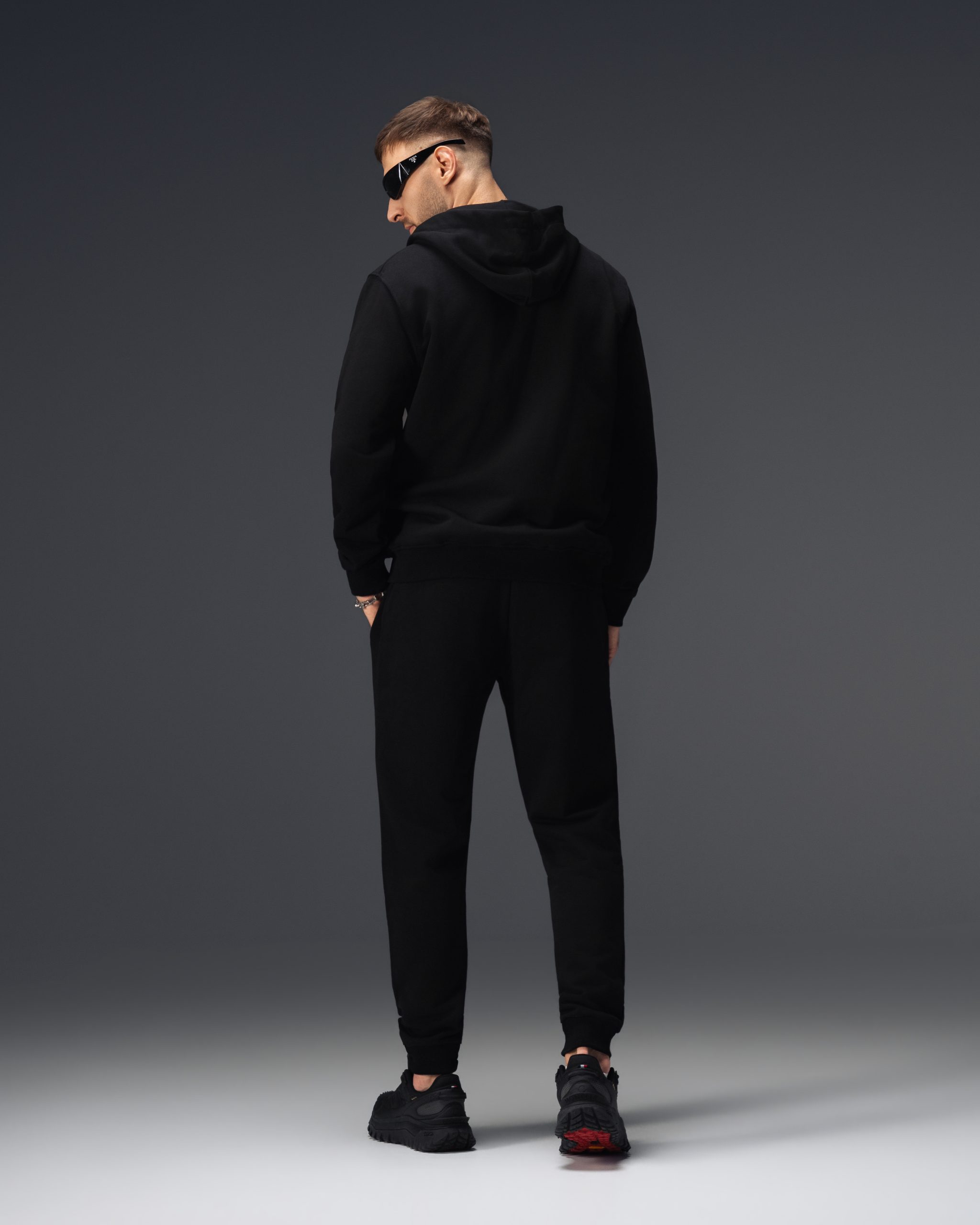 Dolce & Gabbana Logo Plaque Black Tracksuit