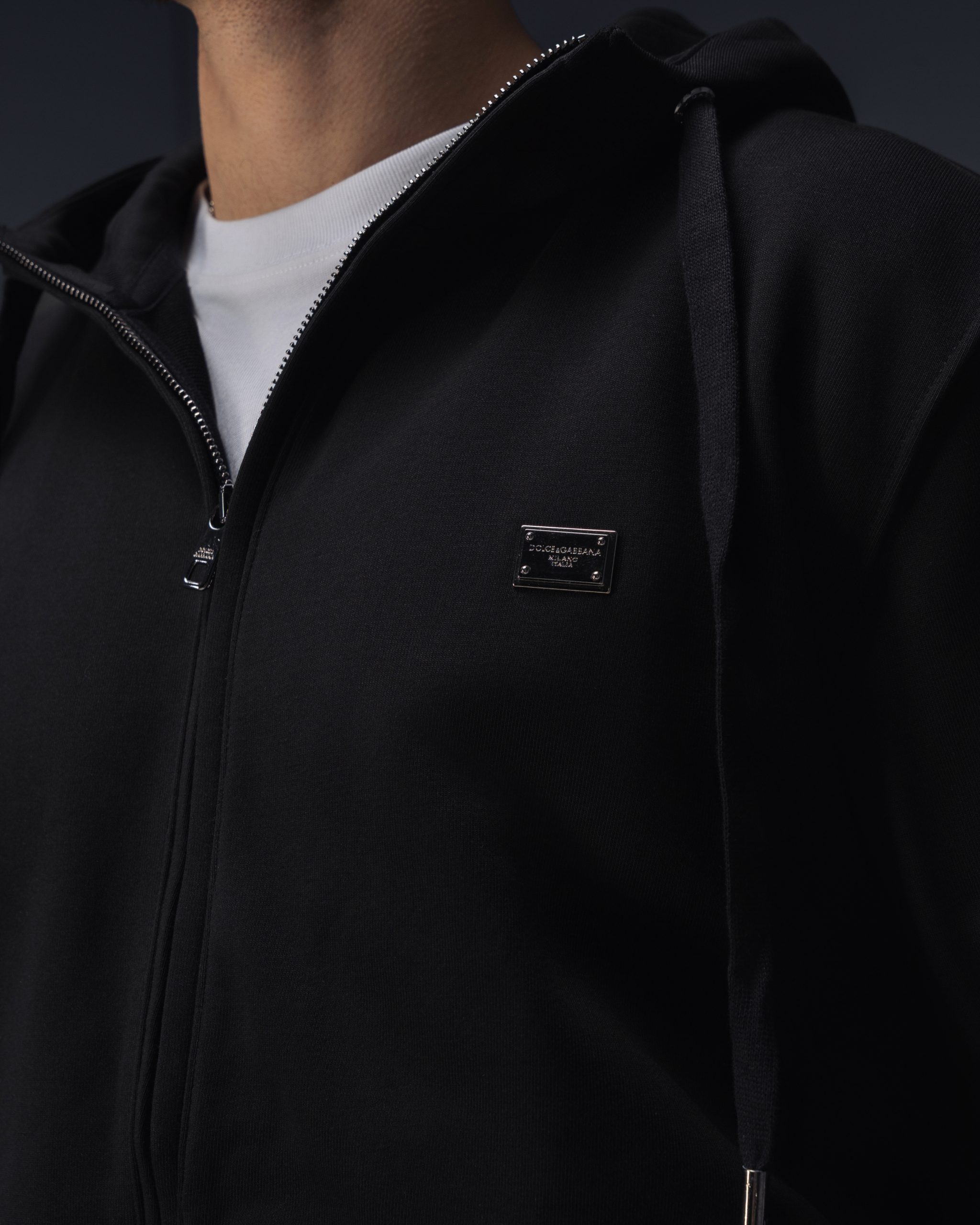 Dolce & Gabbana Logo Plaque Black Tracksuit