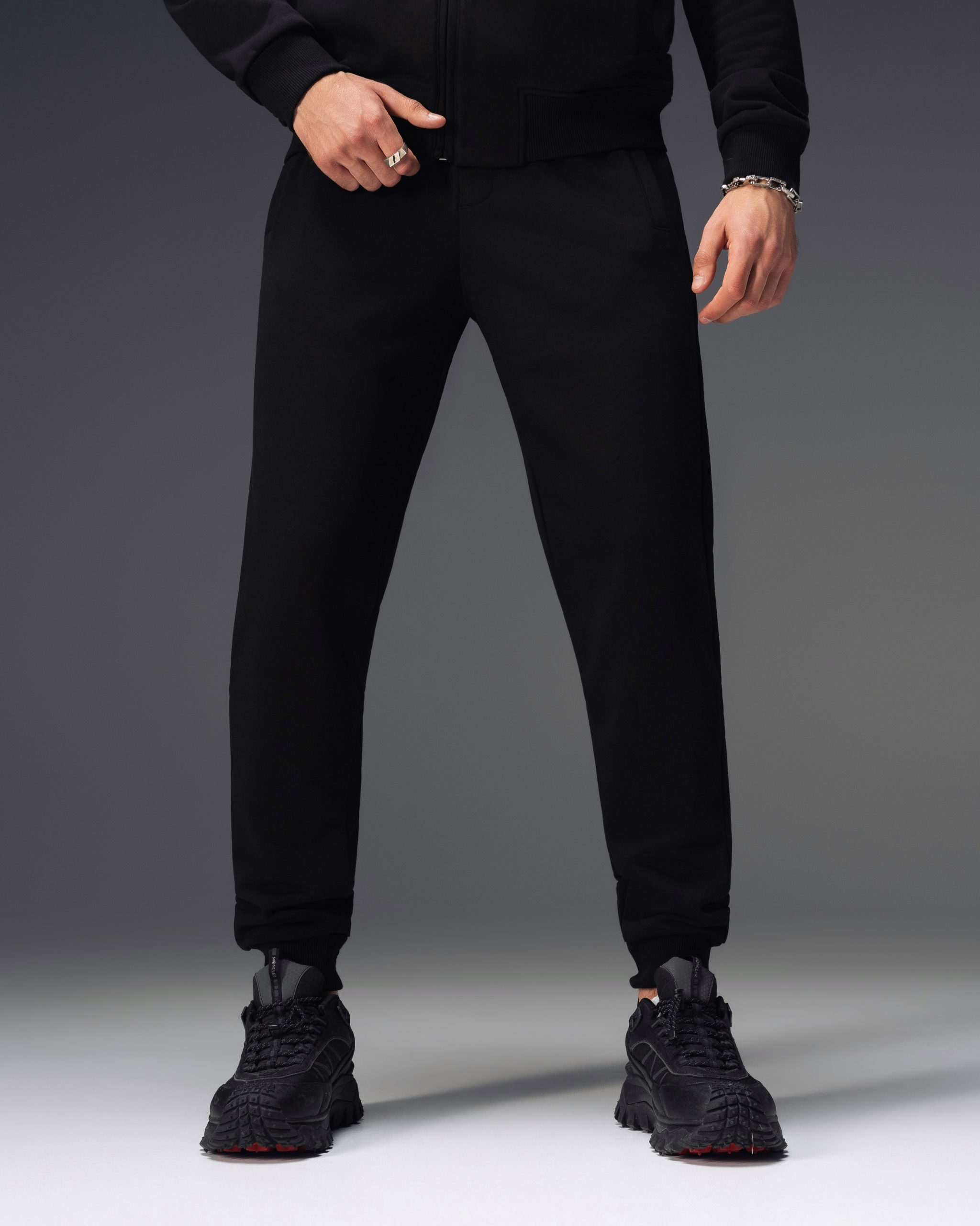 Dolce & Gabbana Logo Plaque Black Tracksuit