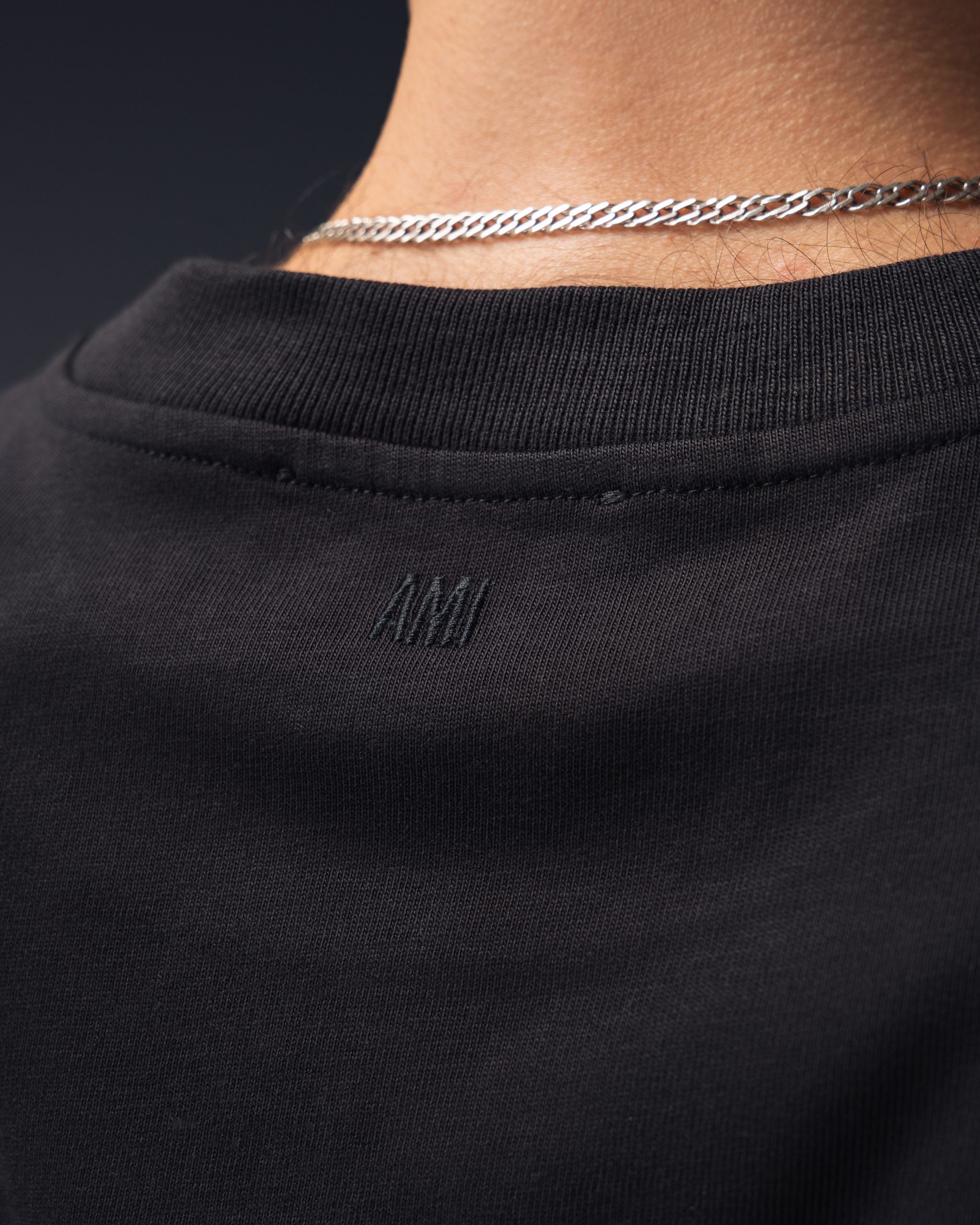 Ami Paris Ami de Coeur Black Longsleeve